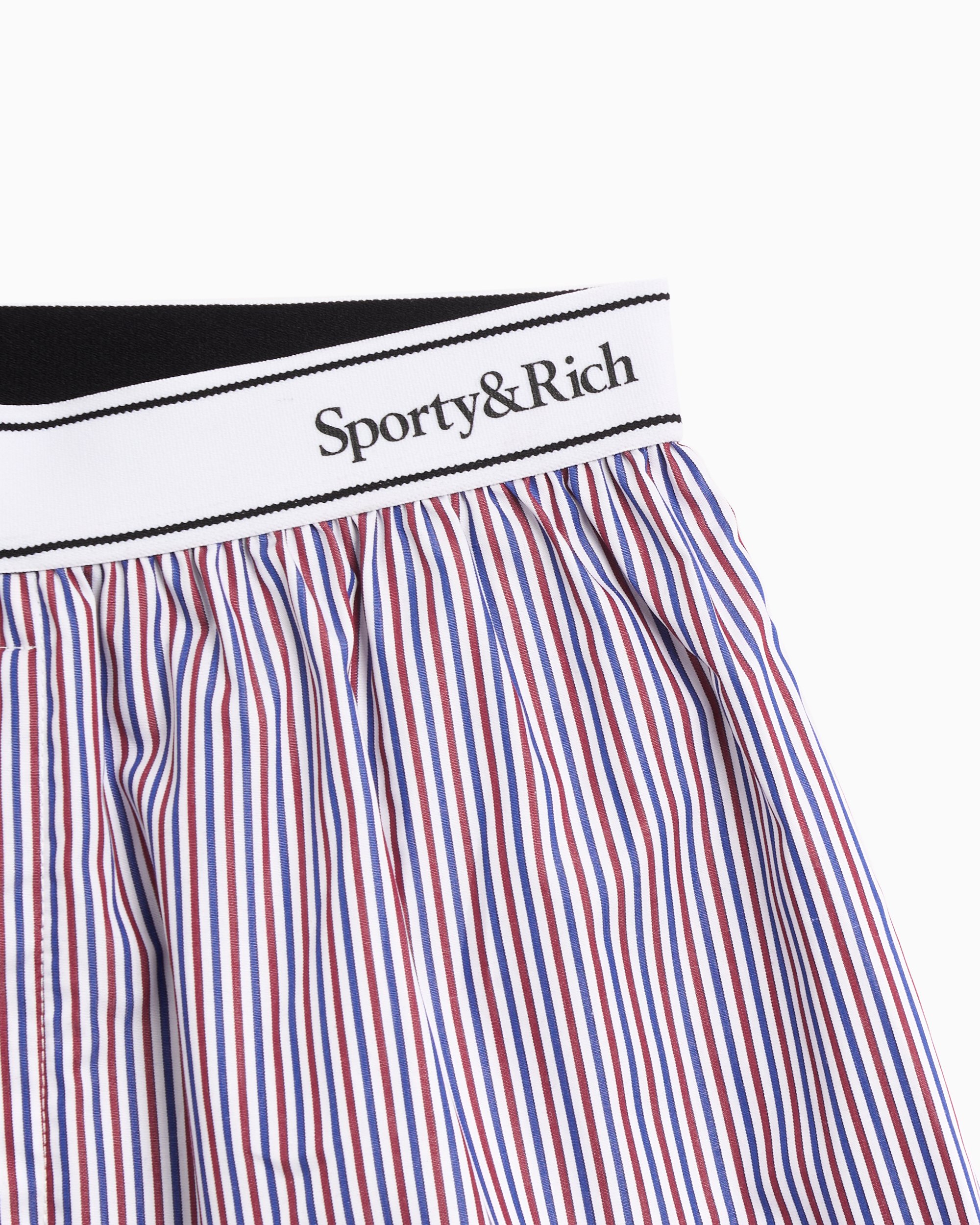 Sporty & Rich Serif Logo Unisex Boxer Shorts Blue Sporty & Rich Serif Logo Unisex Boxer Shorts Blue