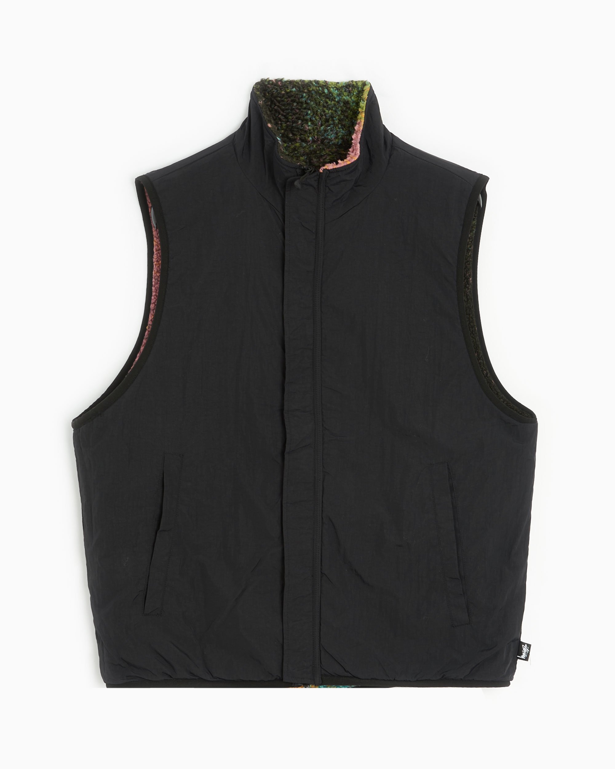 Stüssy Jacquard Dye Men's Sherpa Vest Pink 118503-BERR| Buy Online