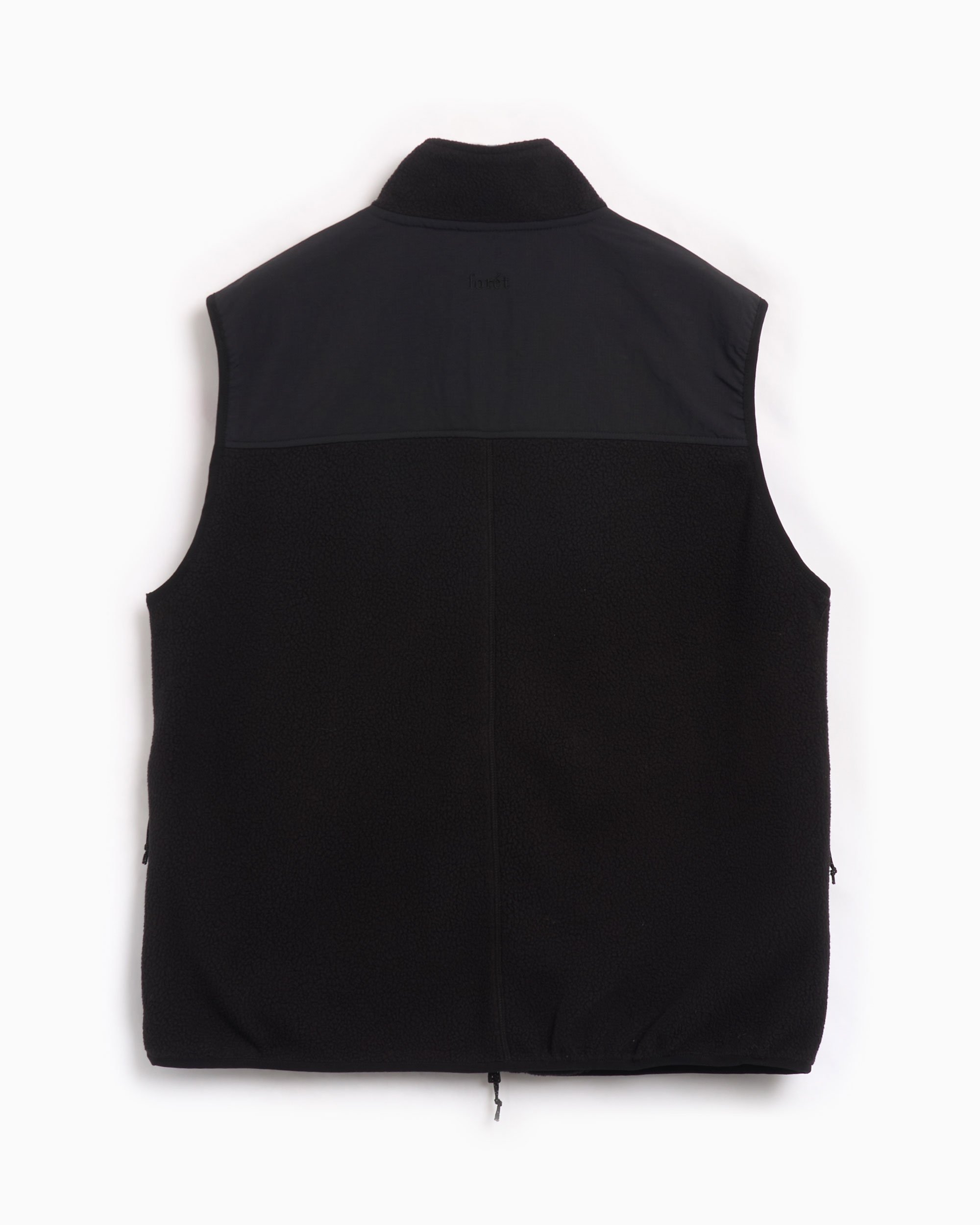 foret Picnic Men s Polartec Fleece Vest Noir F4264 BLACK FOOTDISTRICT