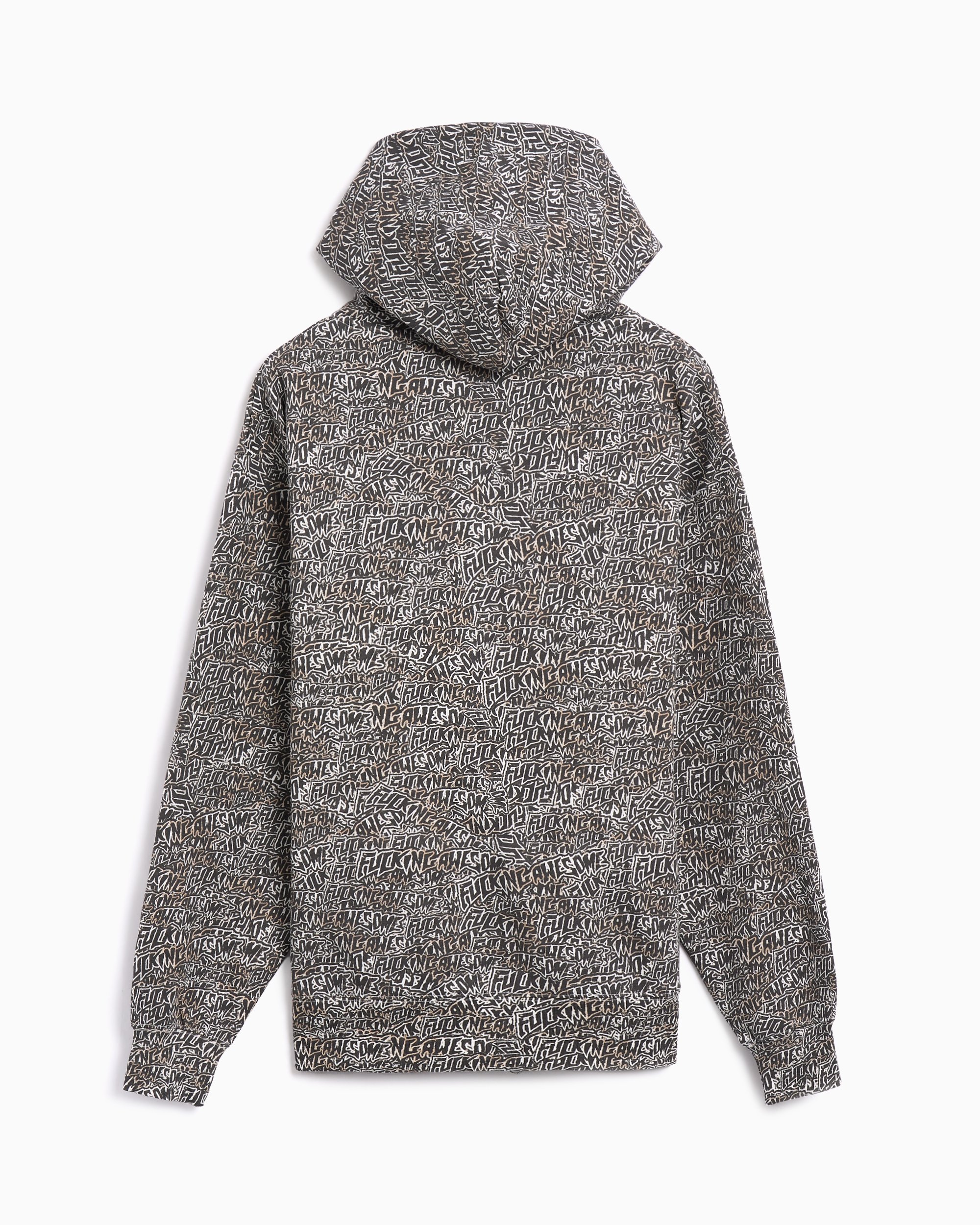 Fucking Awesome Burnt Sticker Stamp Men's Zip-Up Sweatshirt