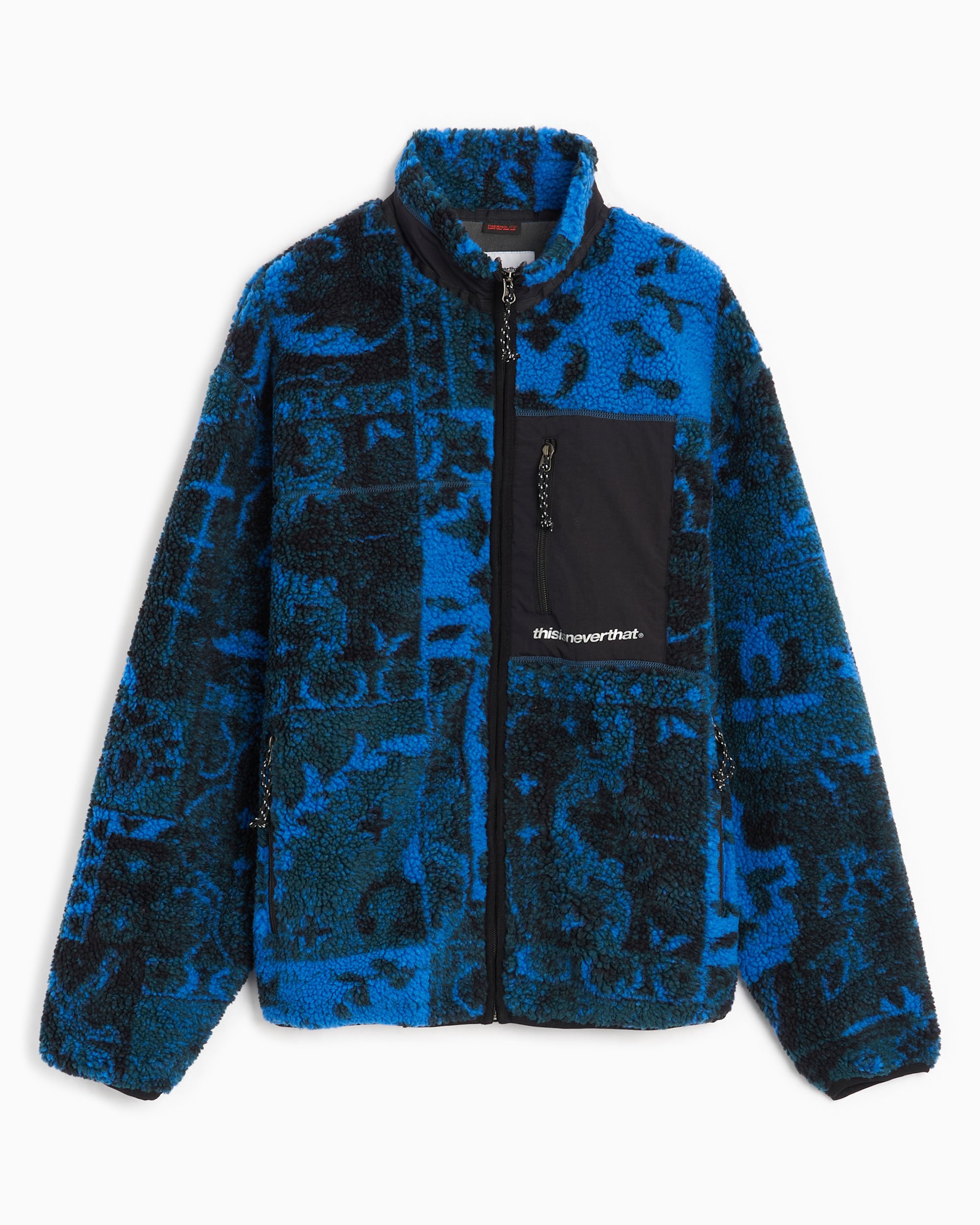 thisisneverthat® SP Men's Sherpa Fleece Jacket Black, Blue