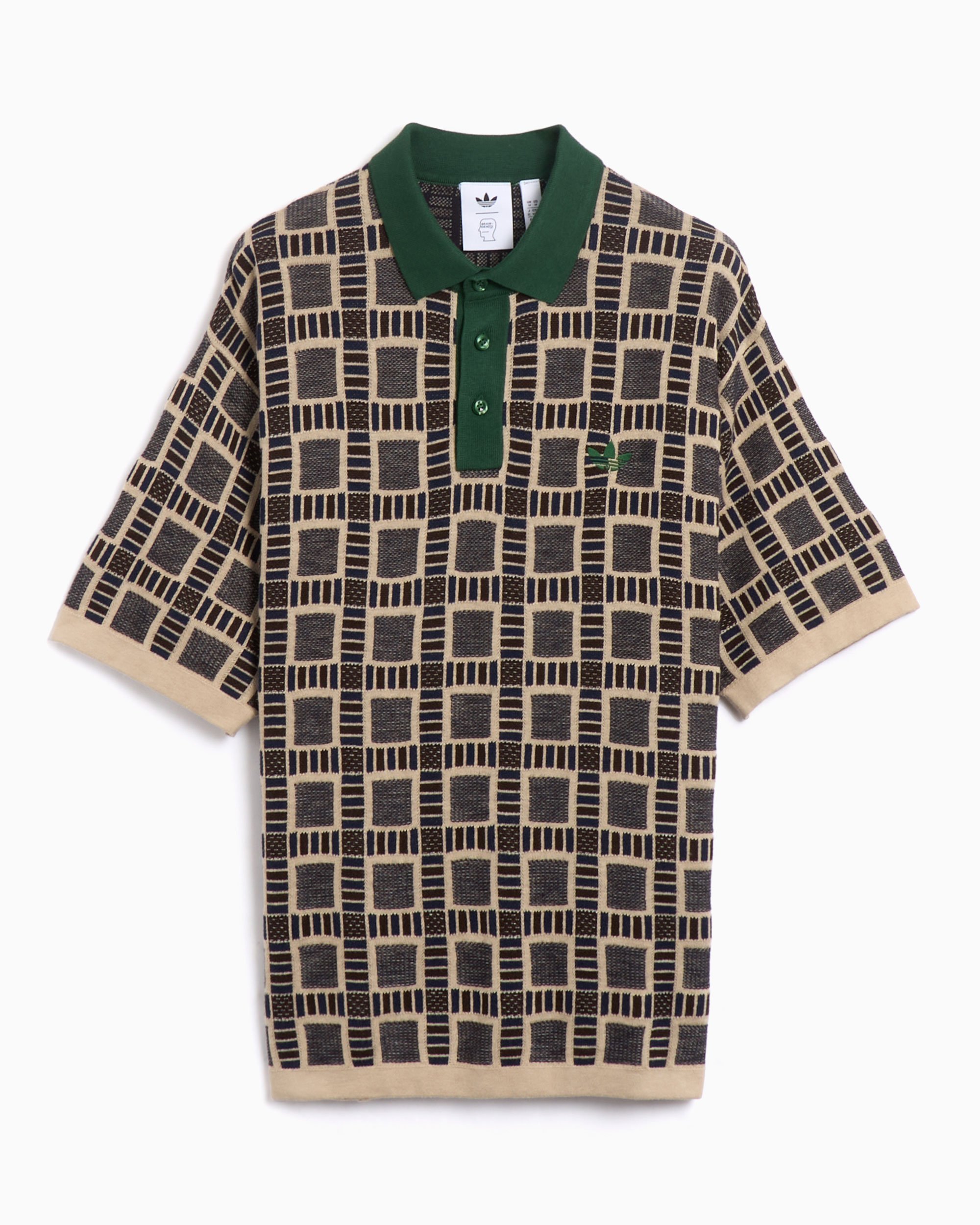 最安挑戦！ Regular Dead Brain x Originals adidas Men's Brown Shirt Polo トップス