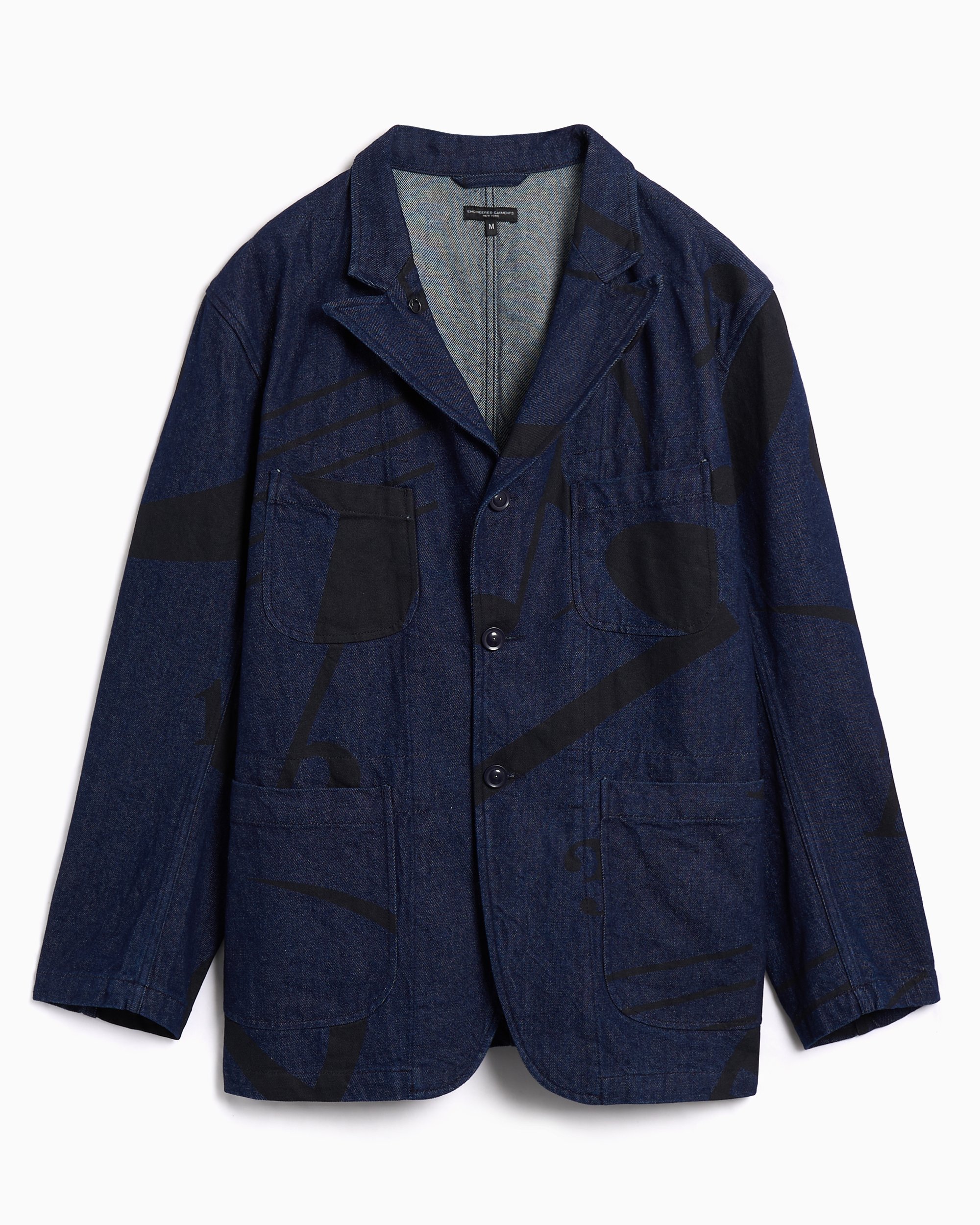 Engineered Garments Bedford Music Note Graphic Men's Denim