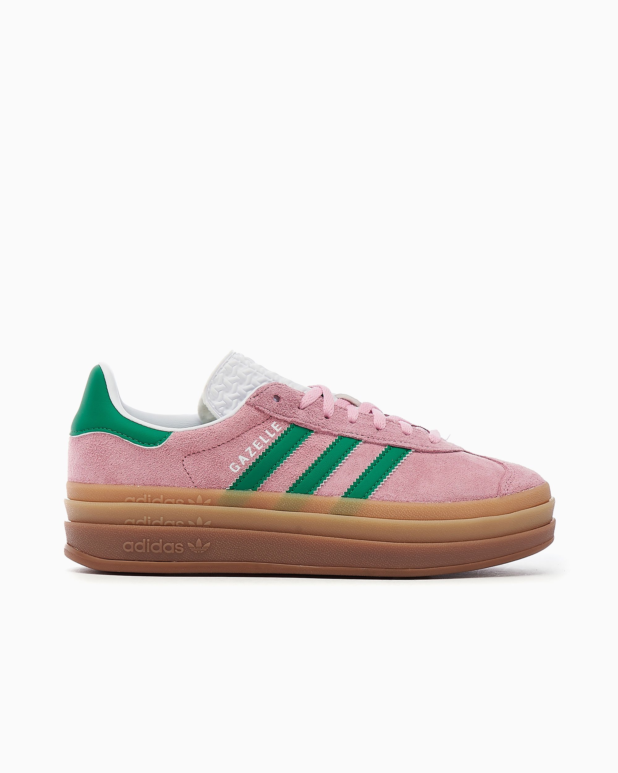 adidas Originals Women s Gazelle Bold Verde Rosa IE0420 FOOTDISTRICT