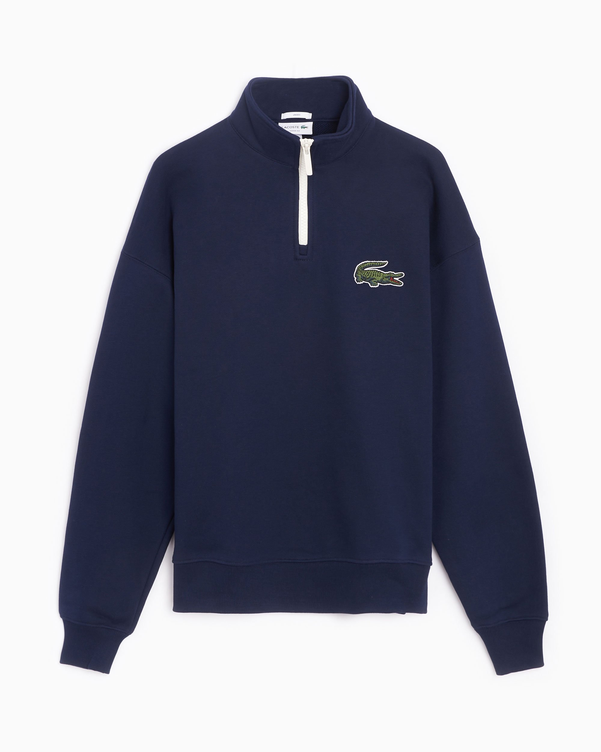 Lacoste Unisex Half Zip Sweatshirt Blauw SH0069 00 166 Shop