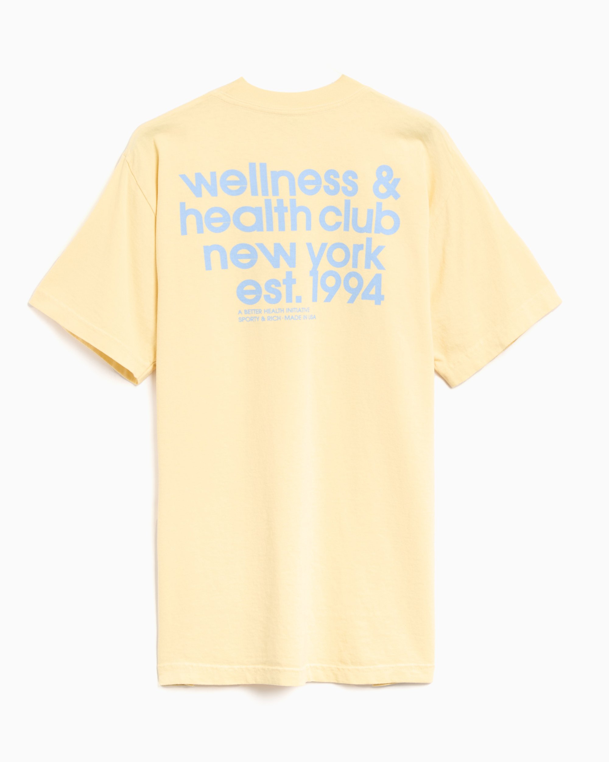 Sporty & Rich USA Health Club Unisex T-Shirt Yellow
