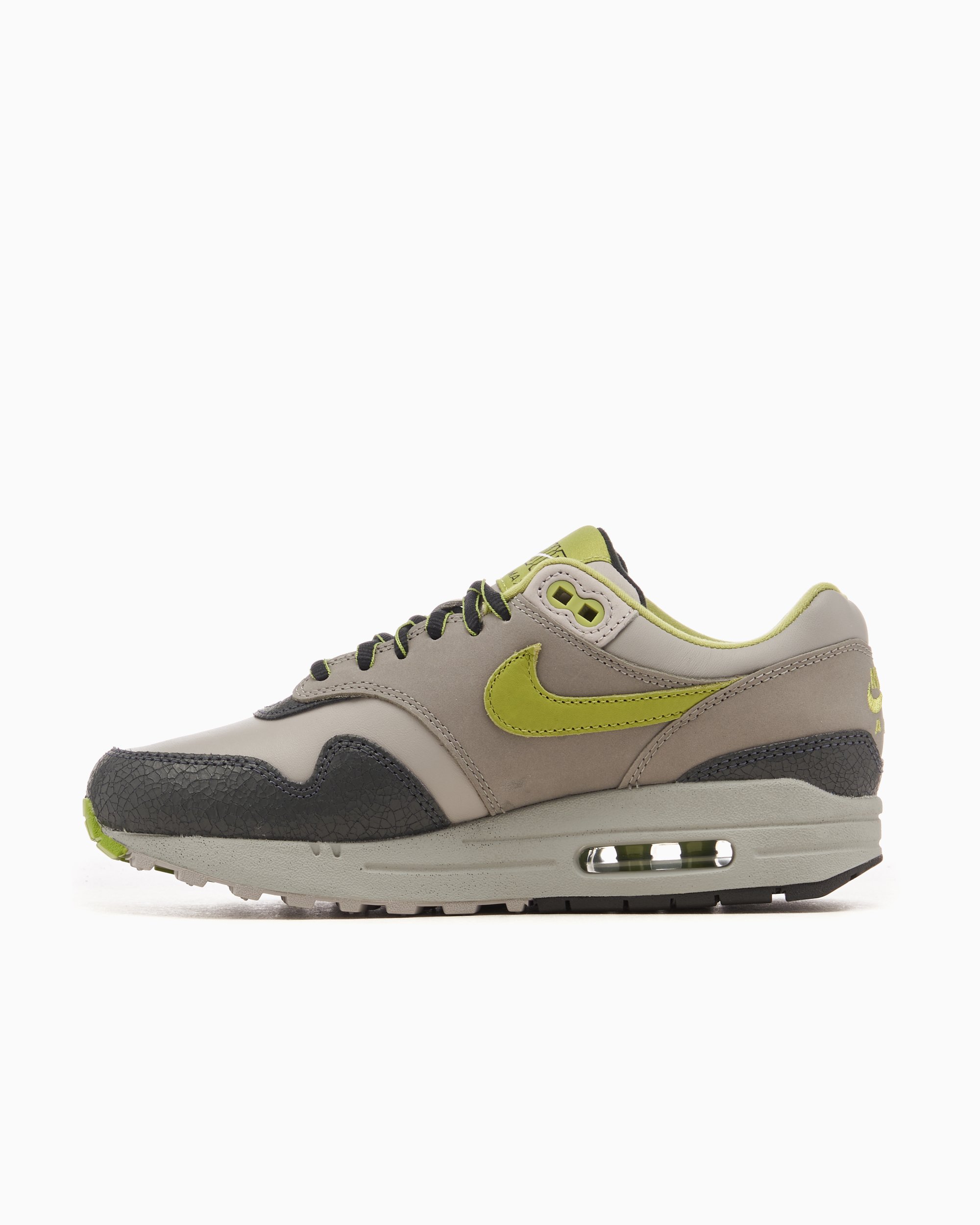 Nike x HUF Air Max 1 Anthracite Pear Grau HF3713 002 FOOTDISTRICT
