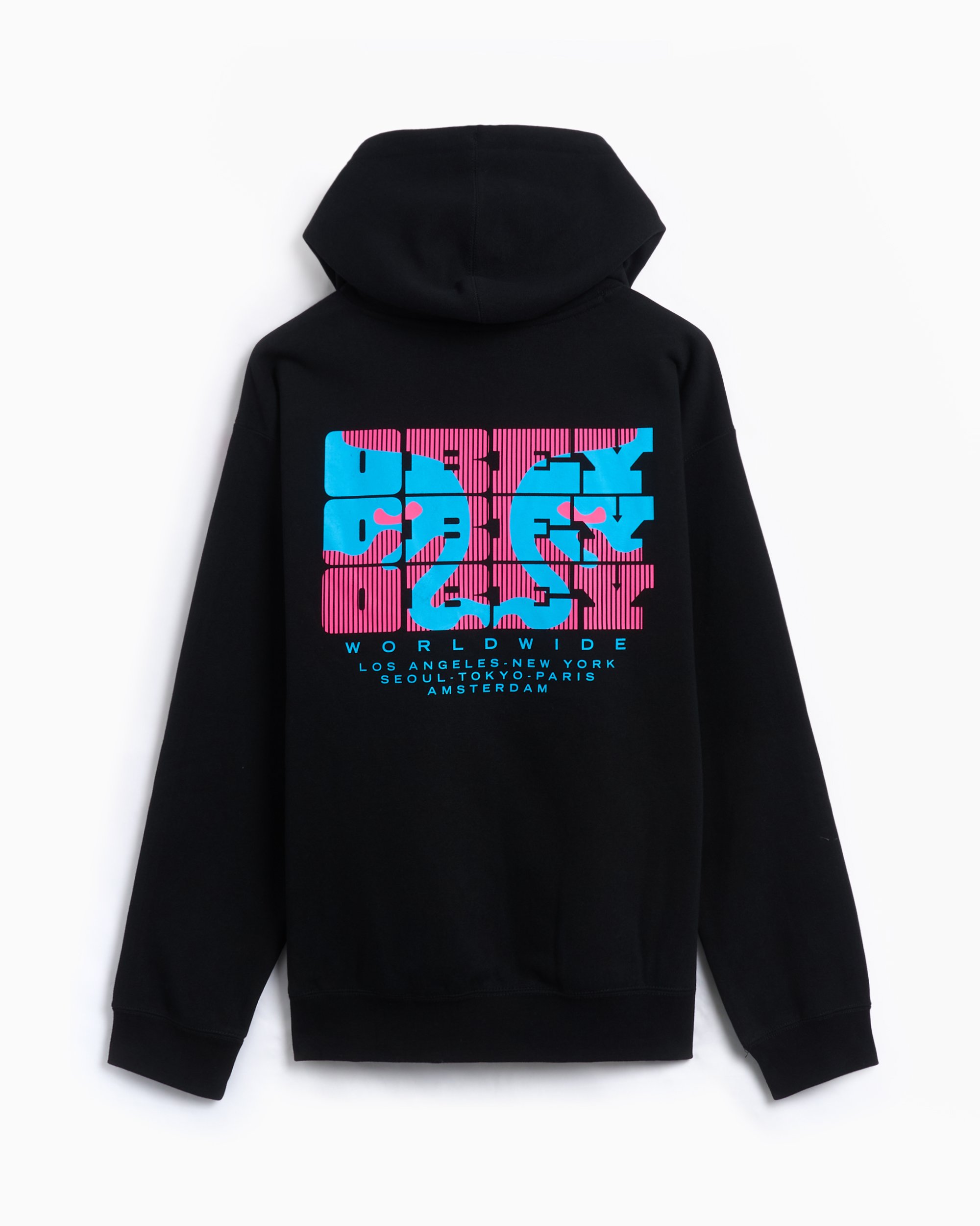 OBEY Clothing Obey Brick By Brick Men's Hoodie Zwart 112843968-BLK |  FOOTDISTRICT