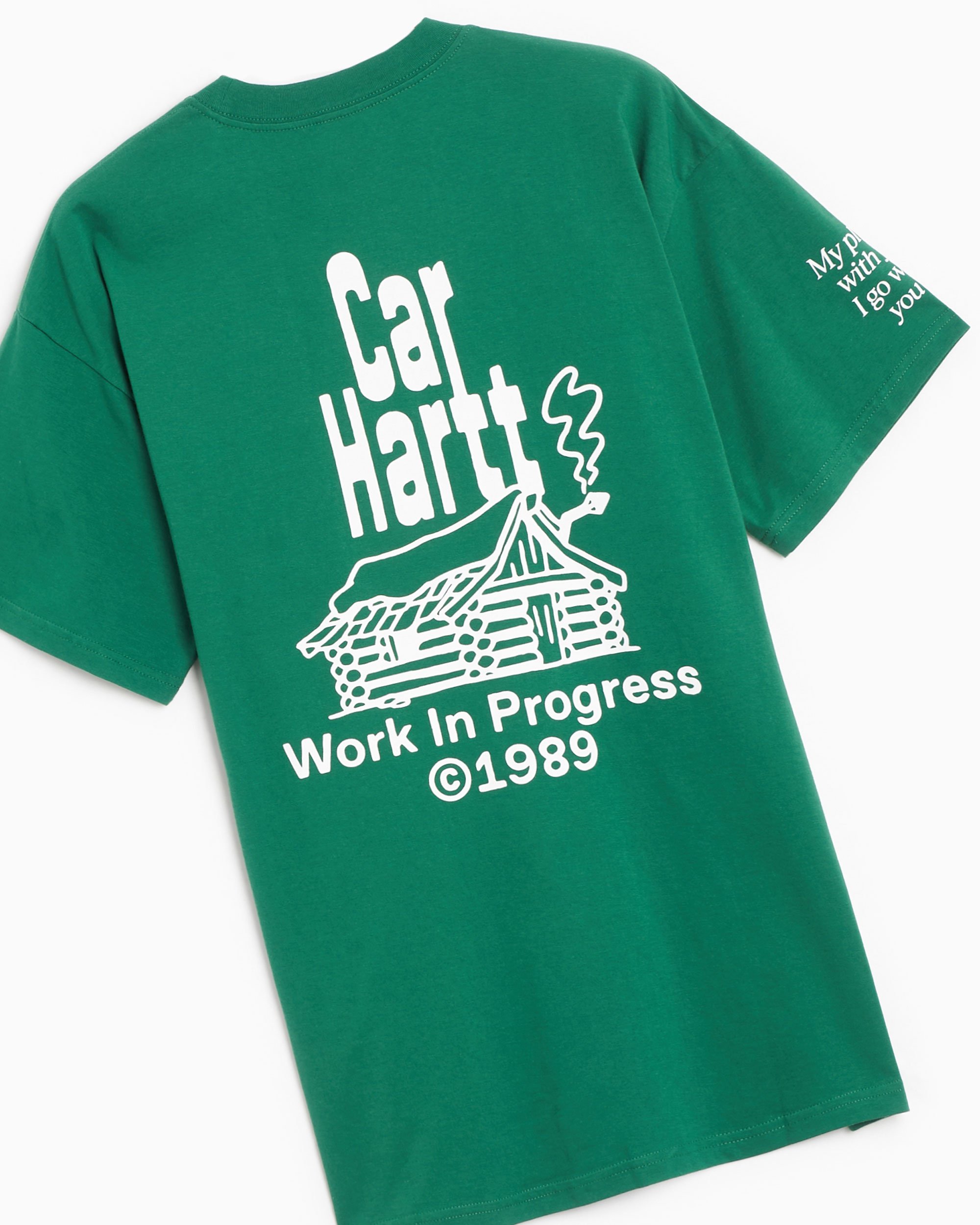 Carhartt homme  T-shirt à broderie vert foncé