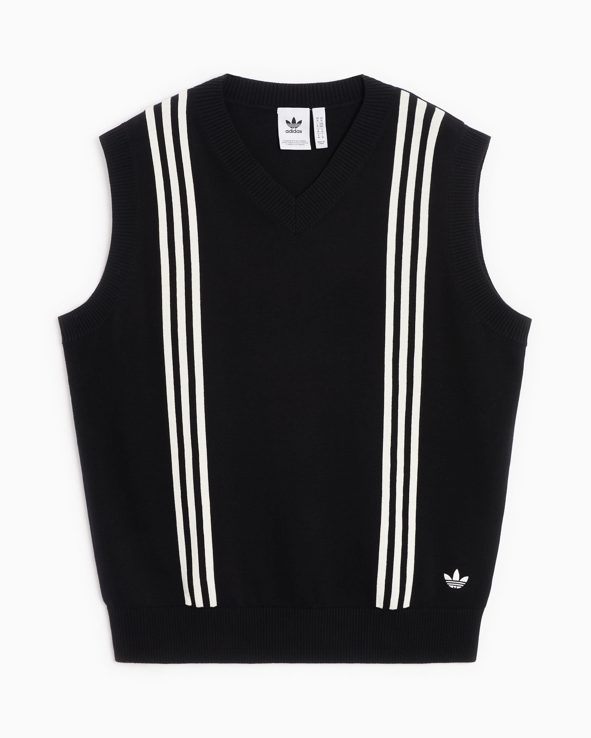 adidas Originals Hack Men s Knit Vest Schwarz WeiB HZ0713 FOOTDISTRICT