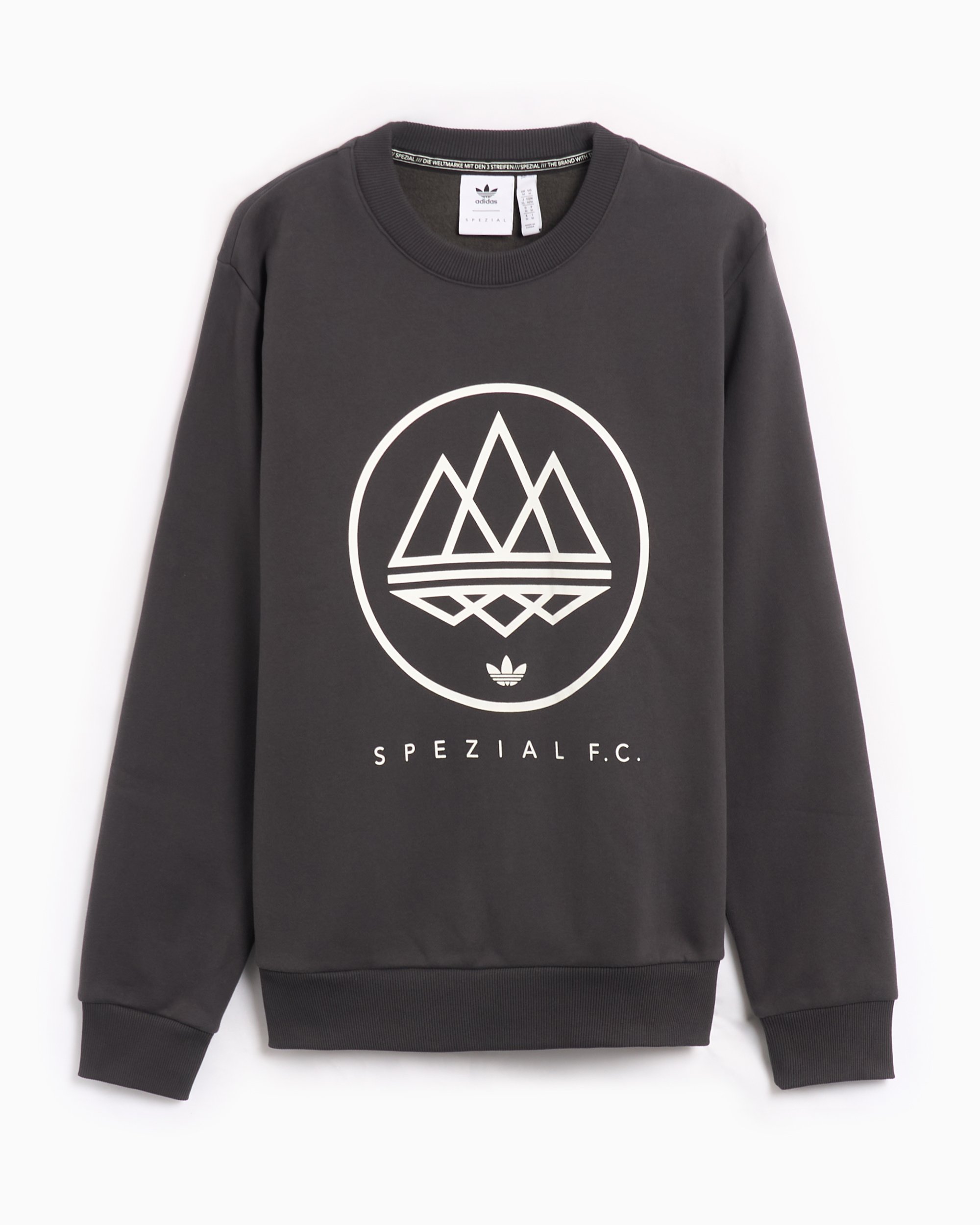 Adidas black and white men's sweatshirt clearance