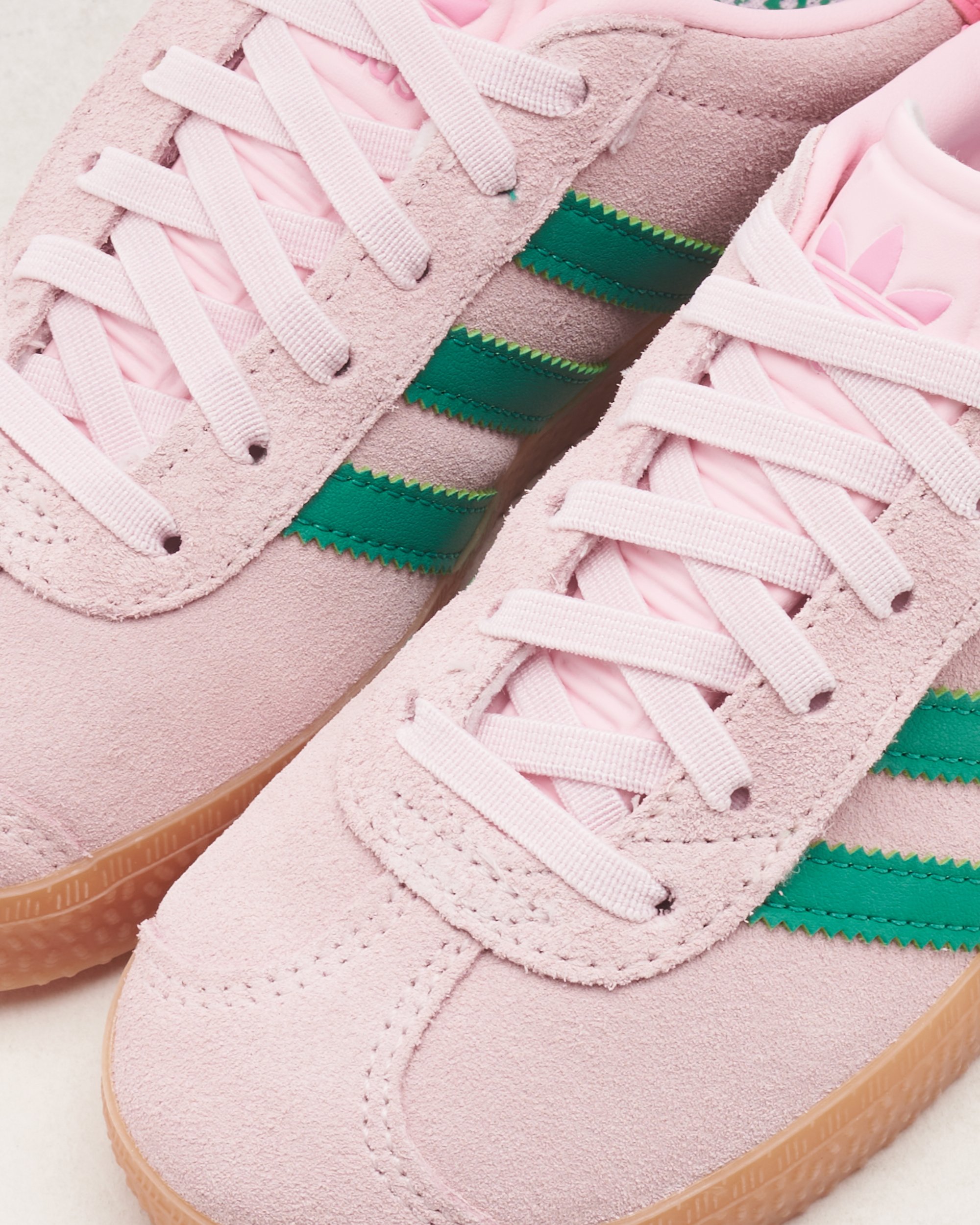 adidas Originals Gazelle Comfort Closure Elastic Lace Kids Pink JQ7837 FOOTDISTRICT