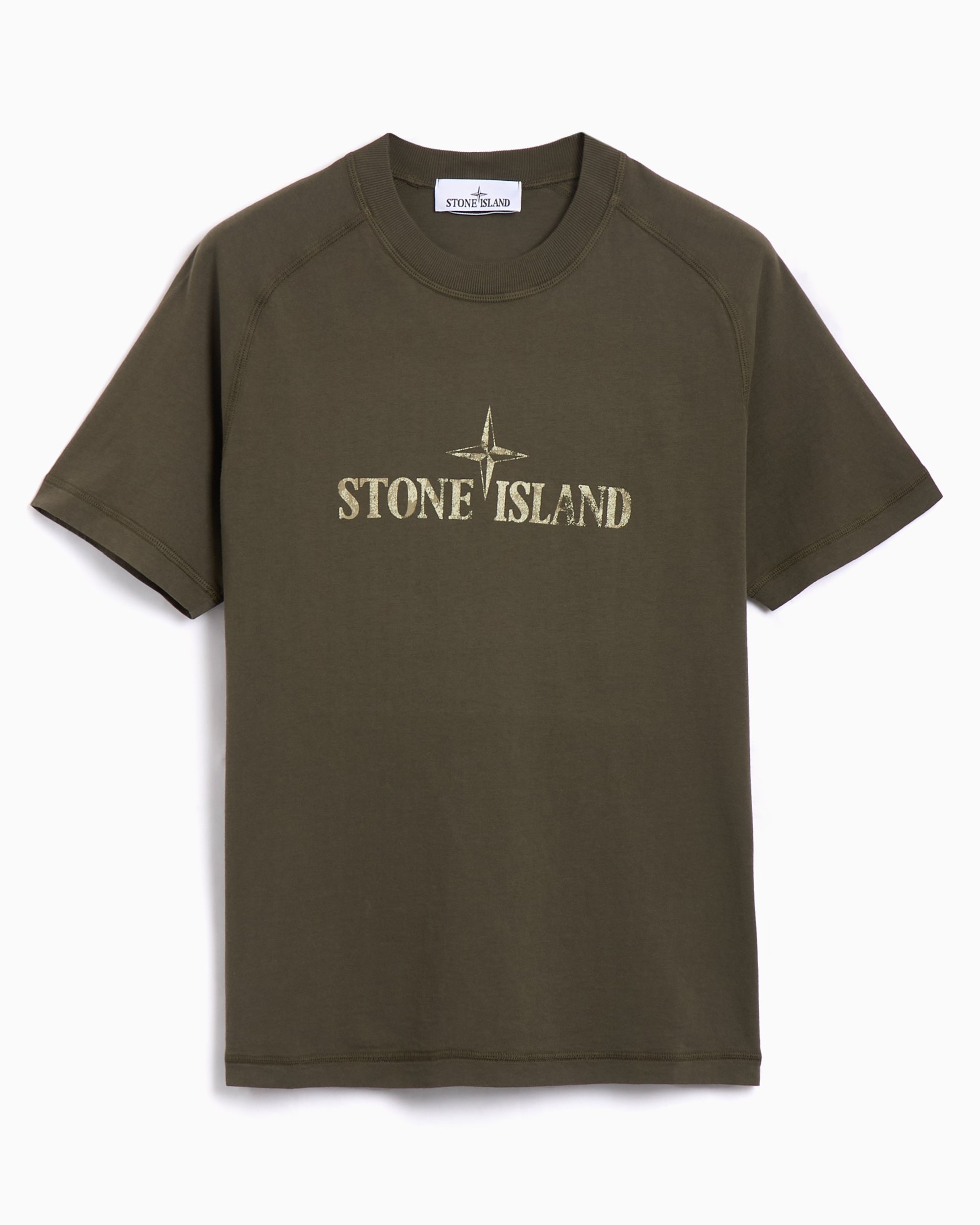 Stone Island Men's Short Sleeve T-Shirt Men's T-Shirt Brown Stone Island Men's Short Sleeve T-Shirt Men's T-Shirt Brown