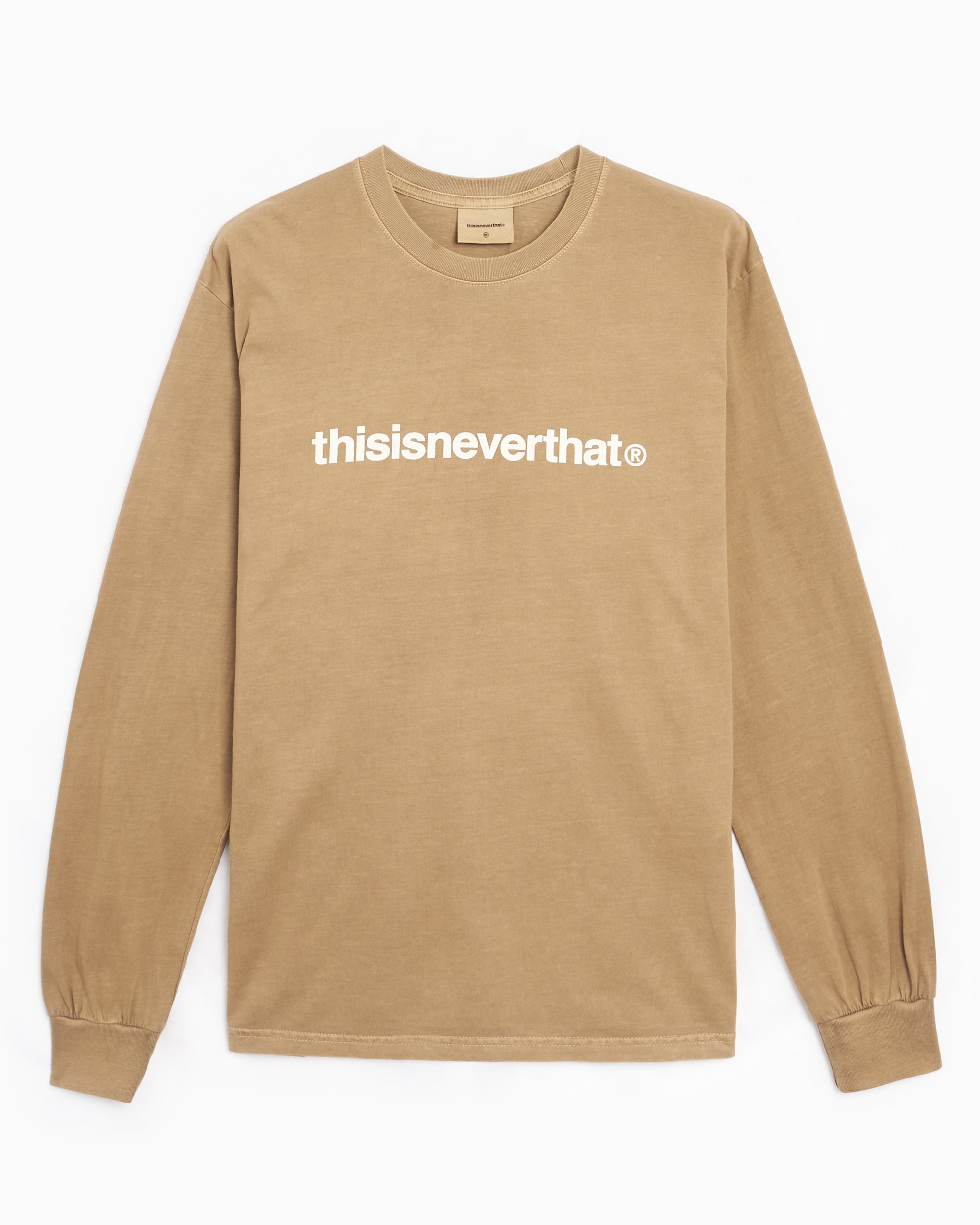 thisisneverthat® T-Logo Men's Long Sleeve T-Shirt Beige