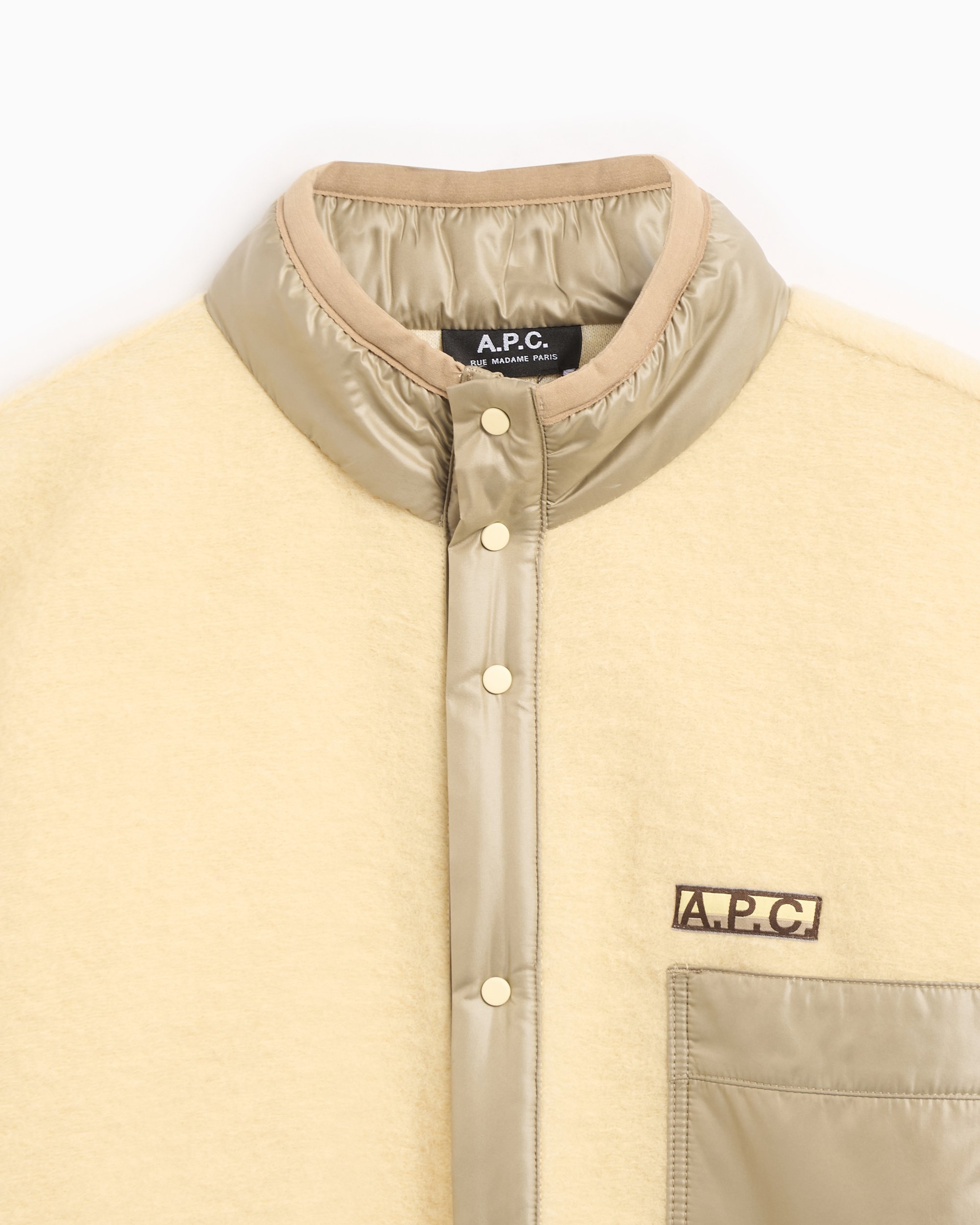 A.P.C. A.P.C. Ewan Men's Jacket Men's Fleece Jacket Yellow WVBCA