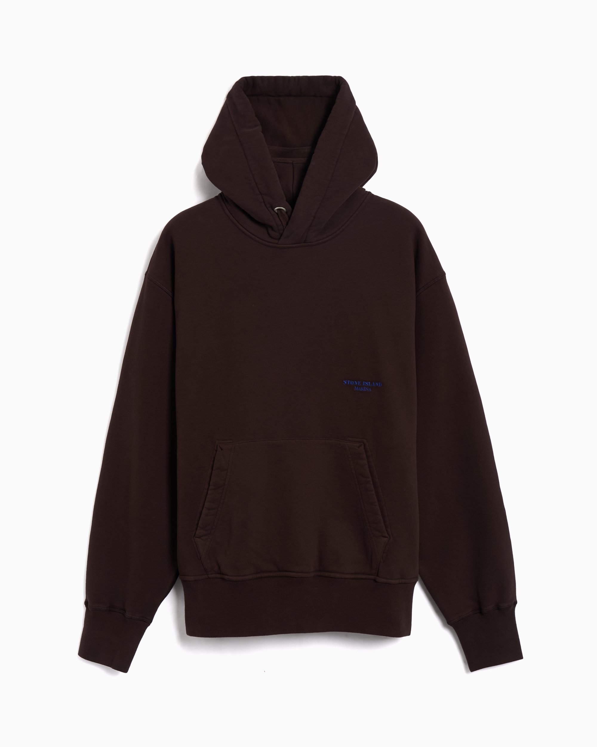 Stone Island Marina Logo Oversize Men's Hoodie Brown