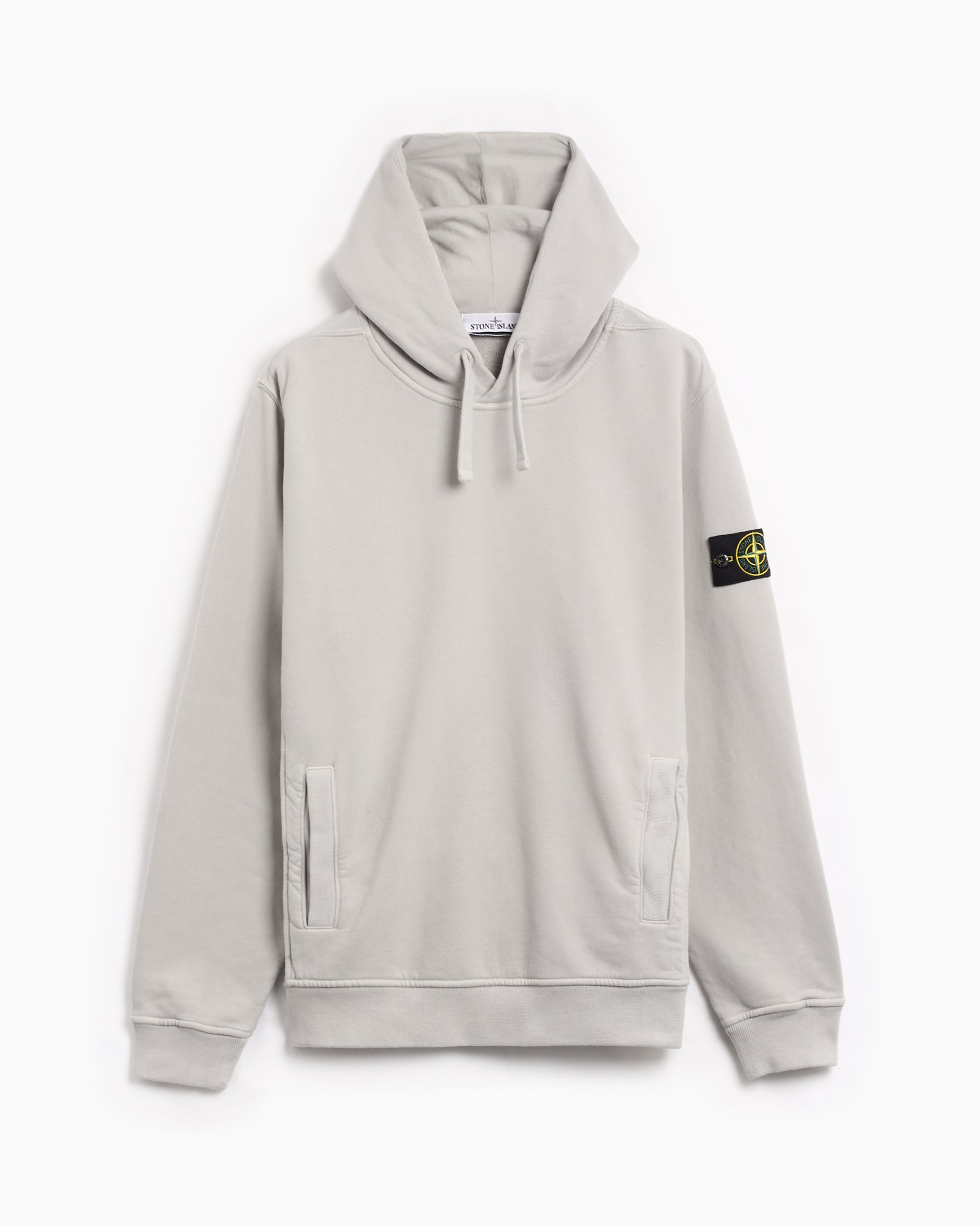 Stone island grey hoodie sale sale