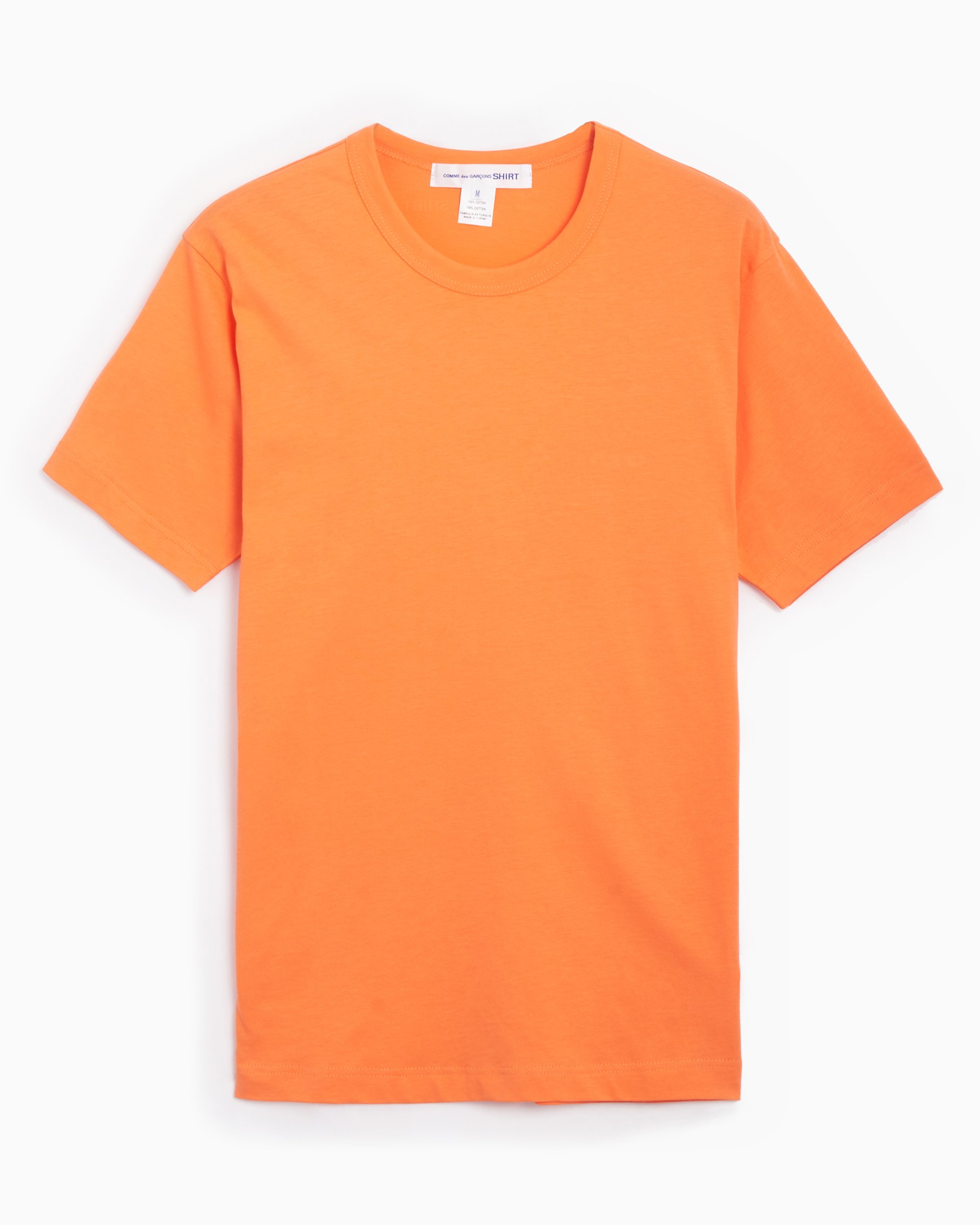 Comme Des Garcons Shirt Men s Knit T Shirt Orange FN T015 W24 2 FOOTDISTRICT