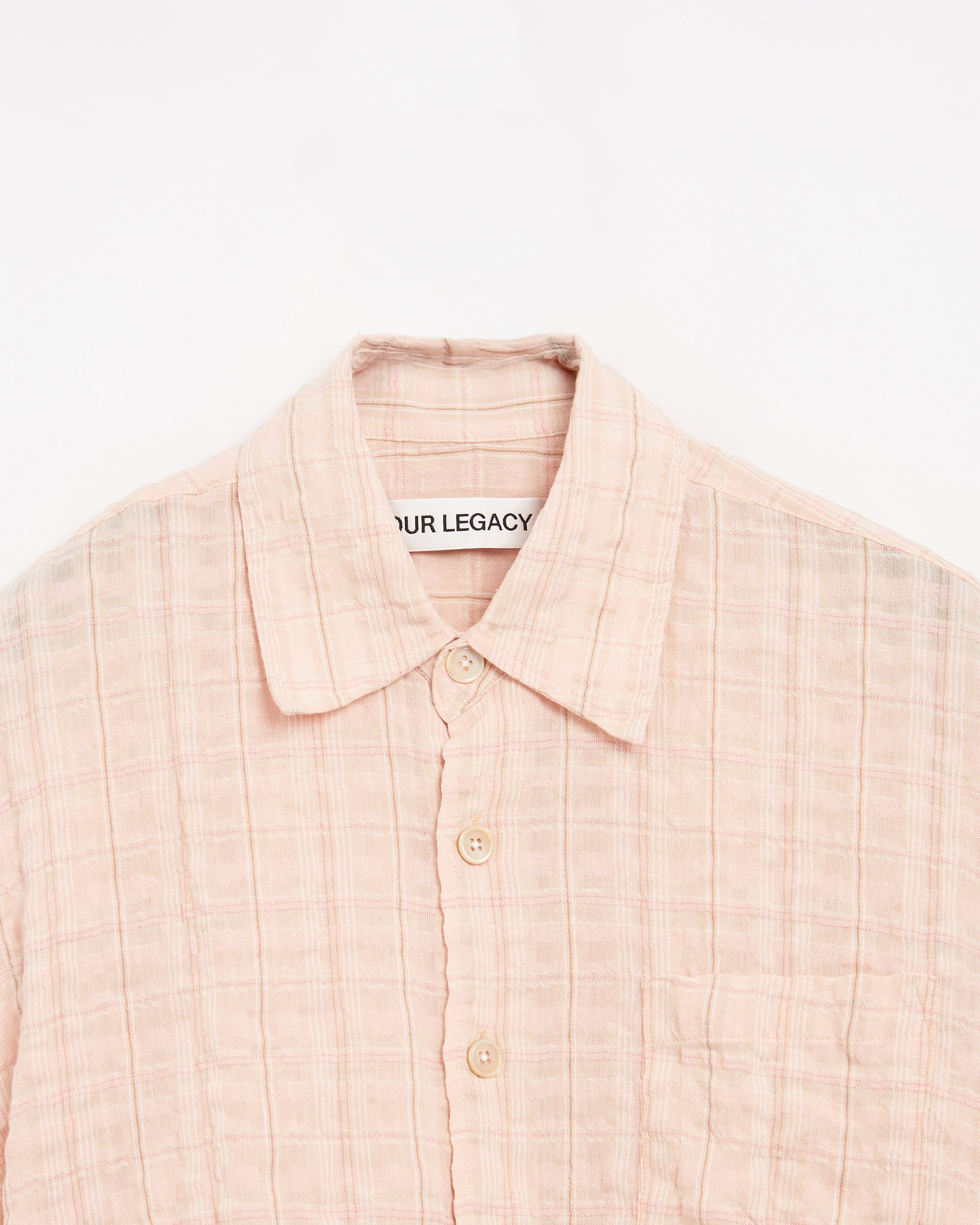 Our Legacy Borrowed Men's Shirt Pink M2242BP | FOOTDISTRICT