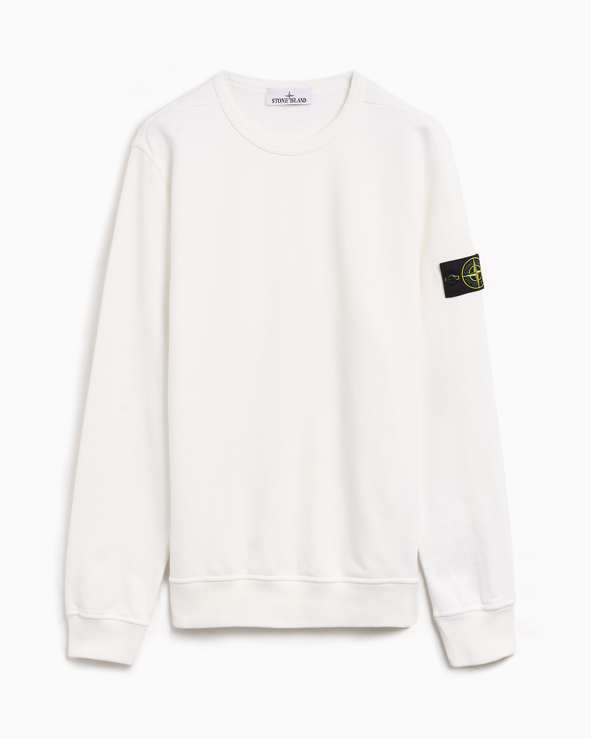安価 Logo Island Stone Men's FOOTDISTRICT | 811562420-V0001 White Sweatshirt トップス