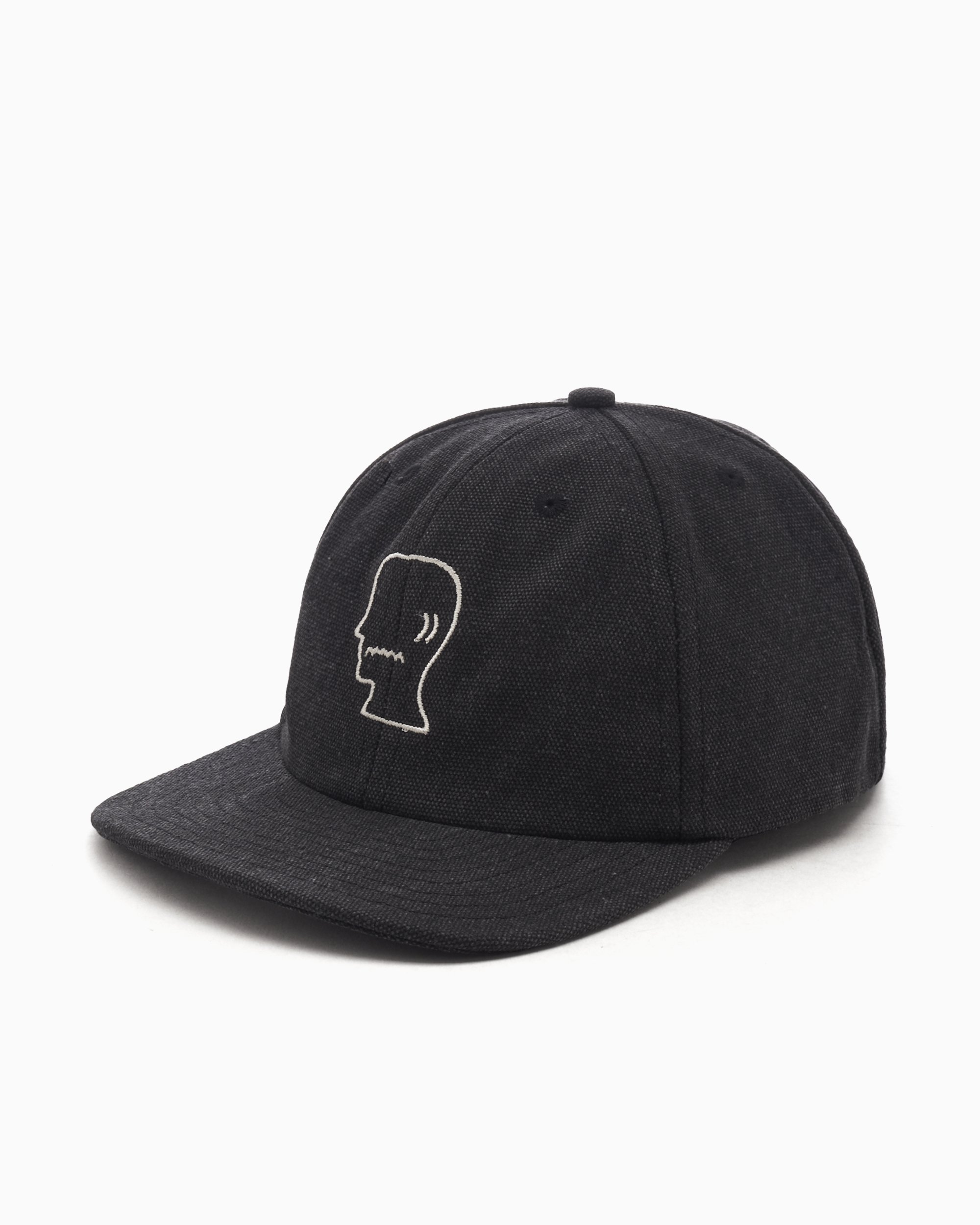 Brain Dead Unisex Washed Twill Logohead Cap Black