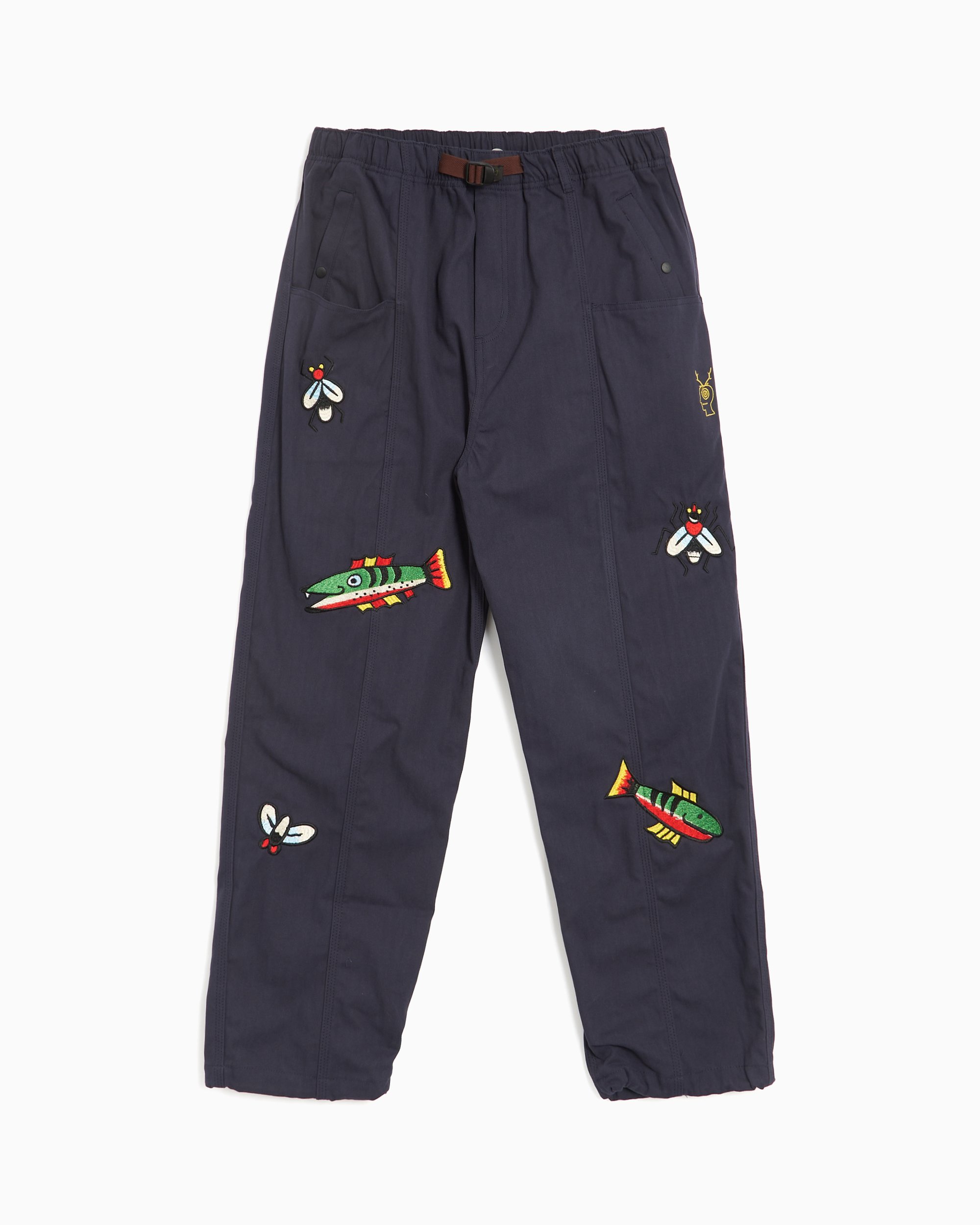 Brain Dead x South2 West8 Men's Fishing Pants Blue