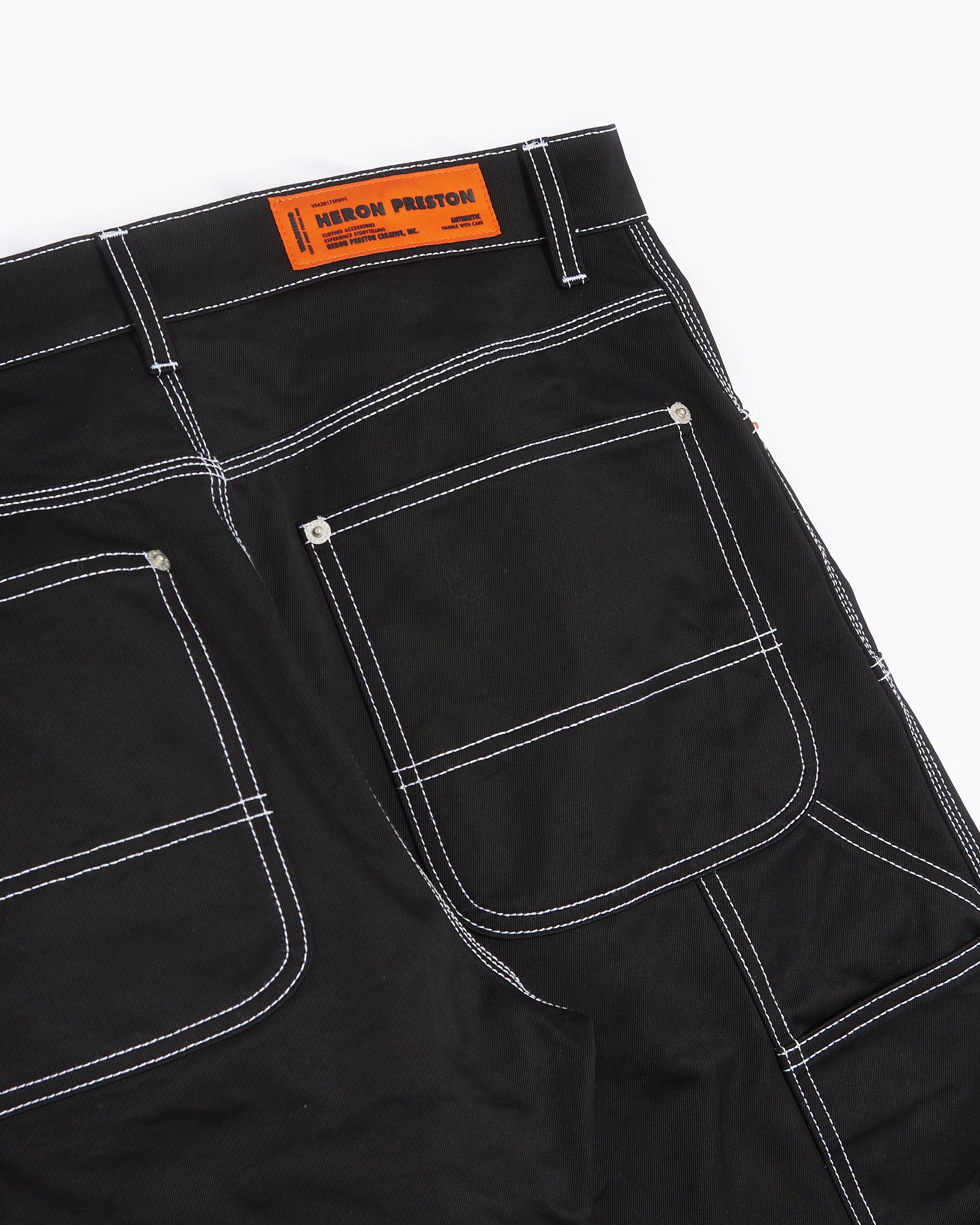Heron Preston Canvas Carpenter Men's Pants Men's Pants Black