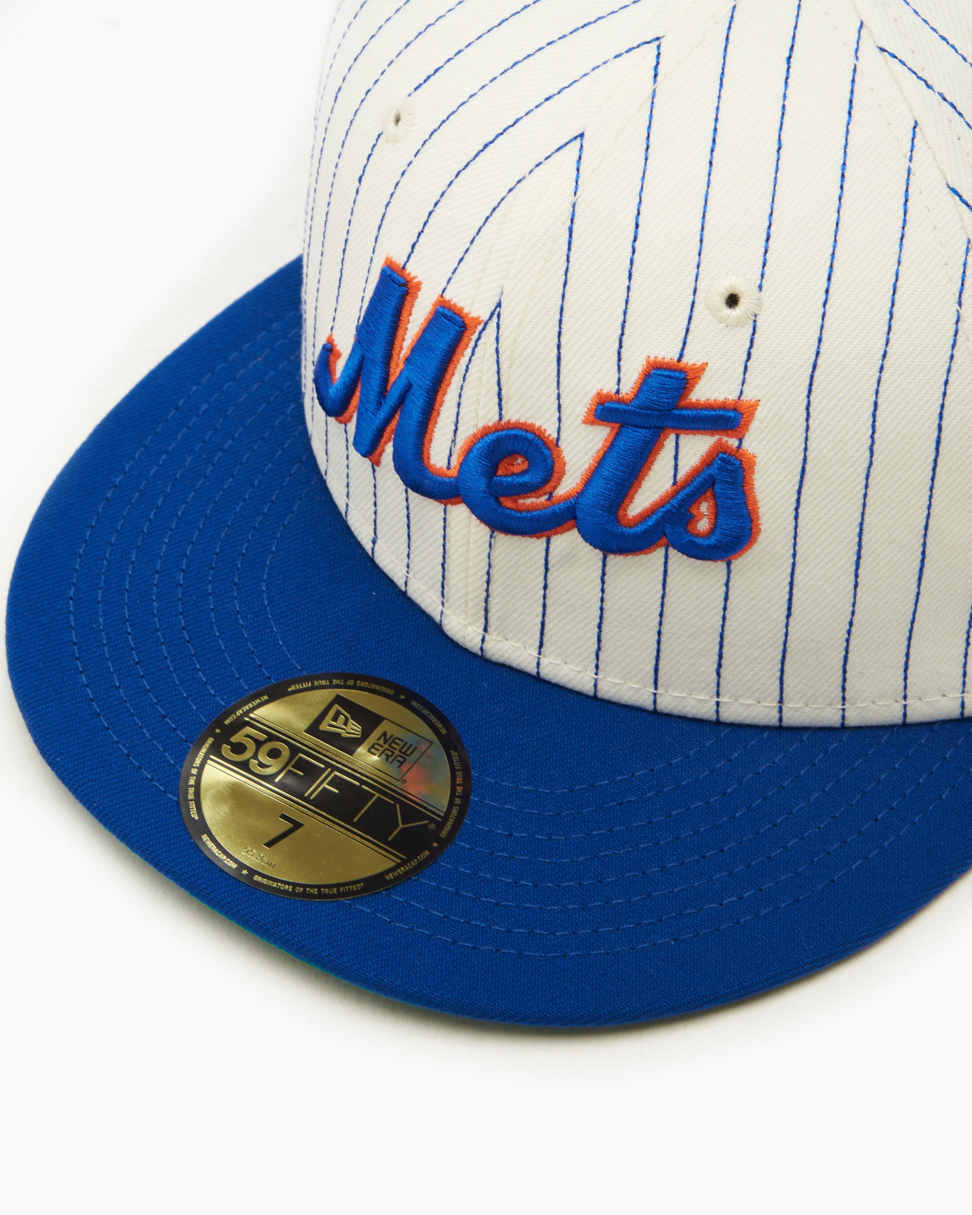 New Era Mets Retro Script MLB 59FIFTY Unisex Cap Blue 60417774 ...