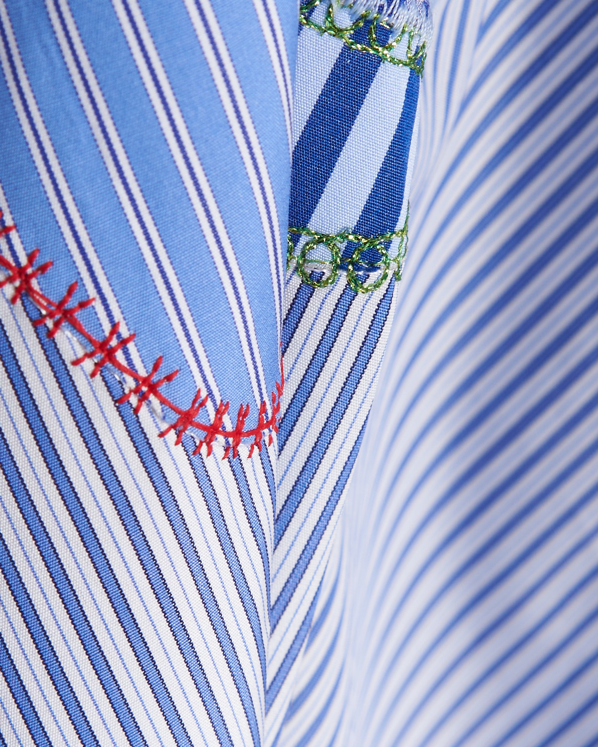 Comme Des Garçons Shirt Strong Will Men's Woven Shirt Blue