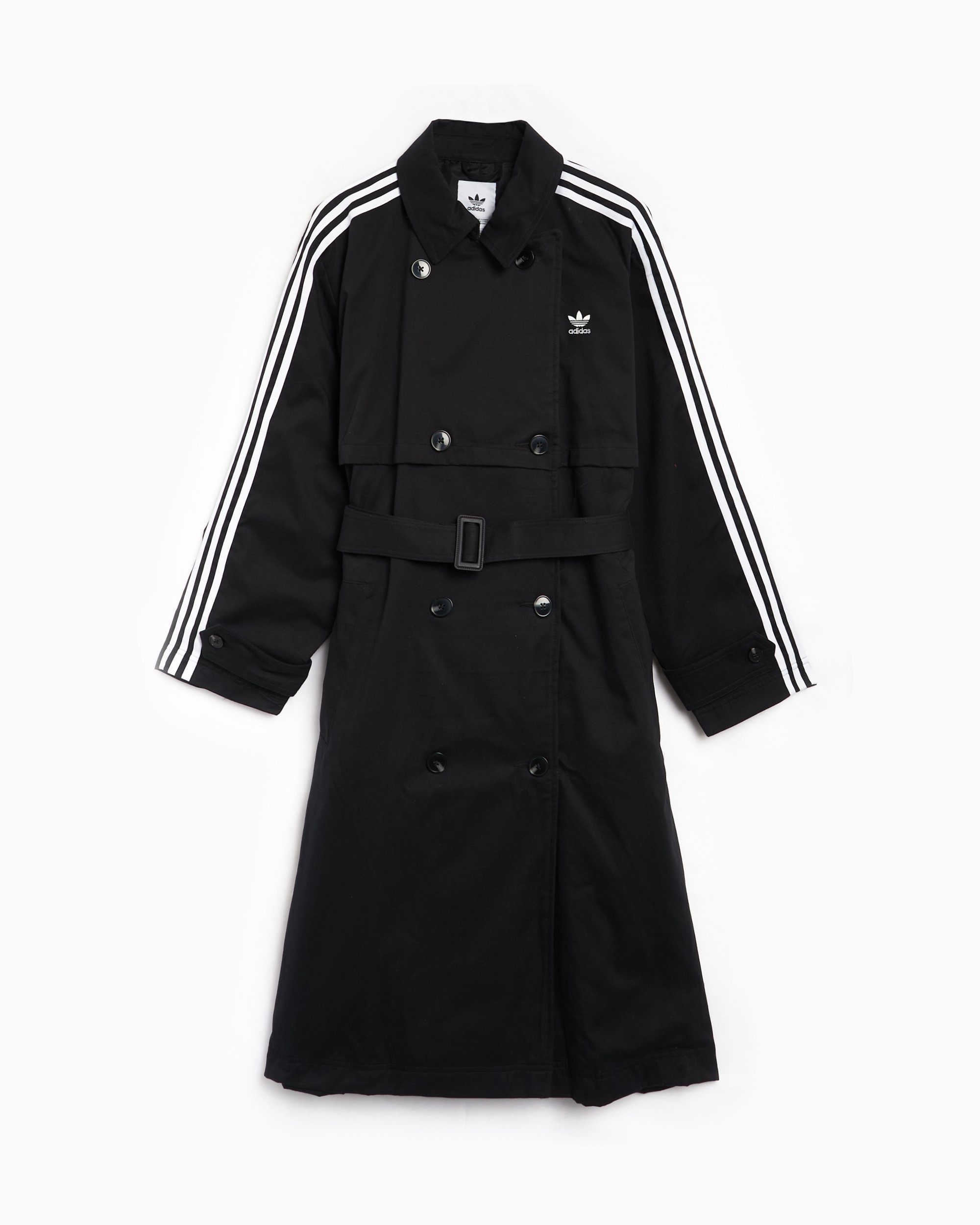 adidas Originals Trench Relaxed Lichte Jas voor dames Zwart IZ0381