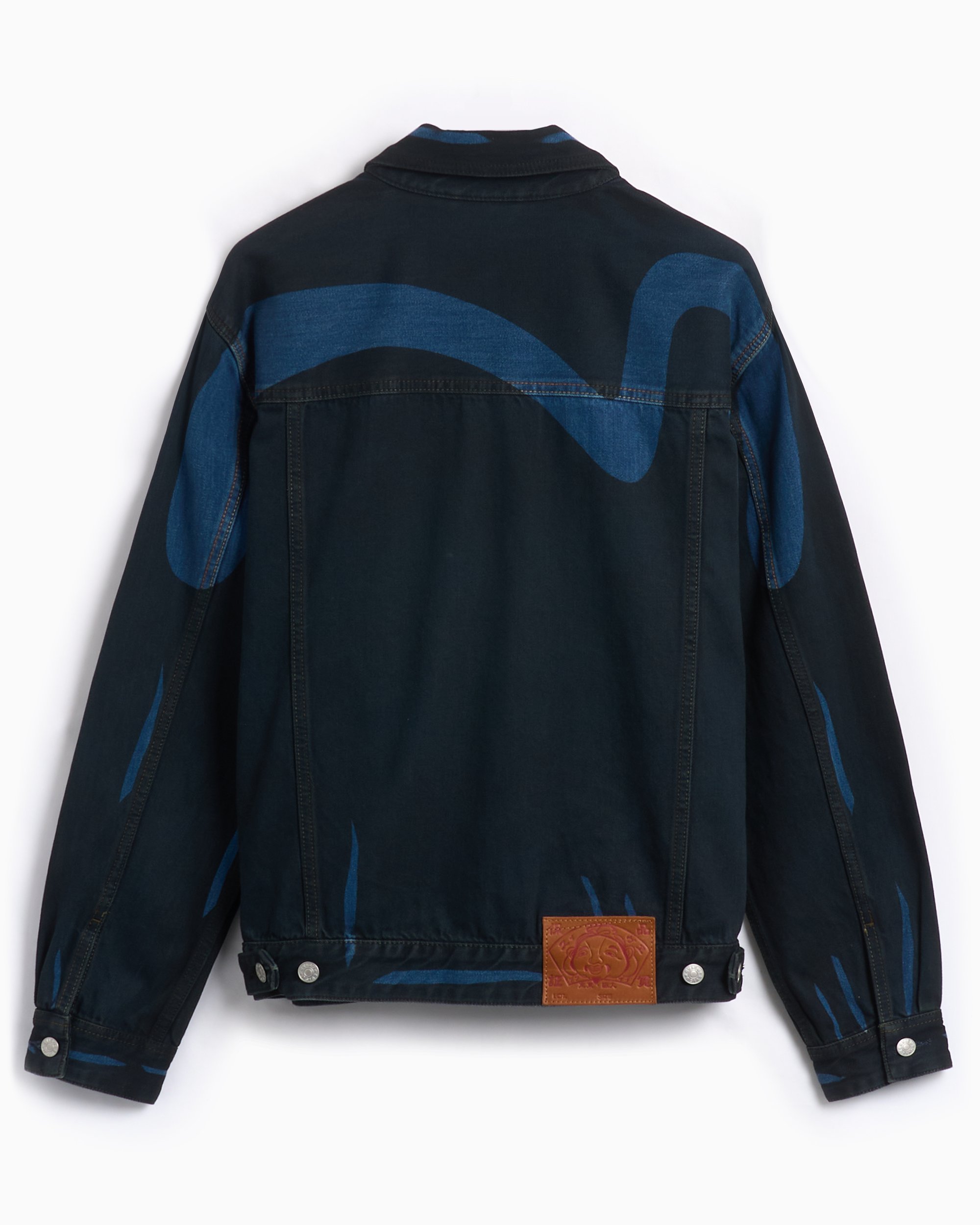 EVISU Ht, Daicock Women's Overdye Denim Jacket Black