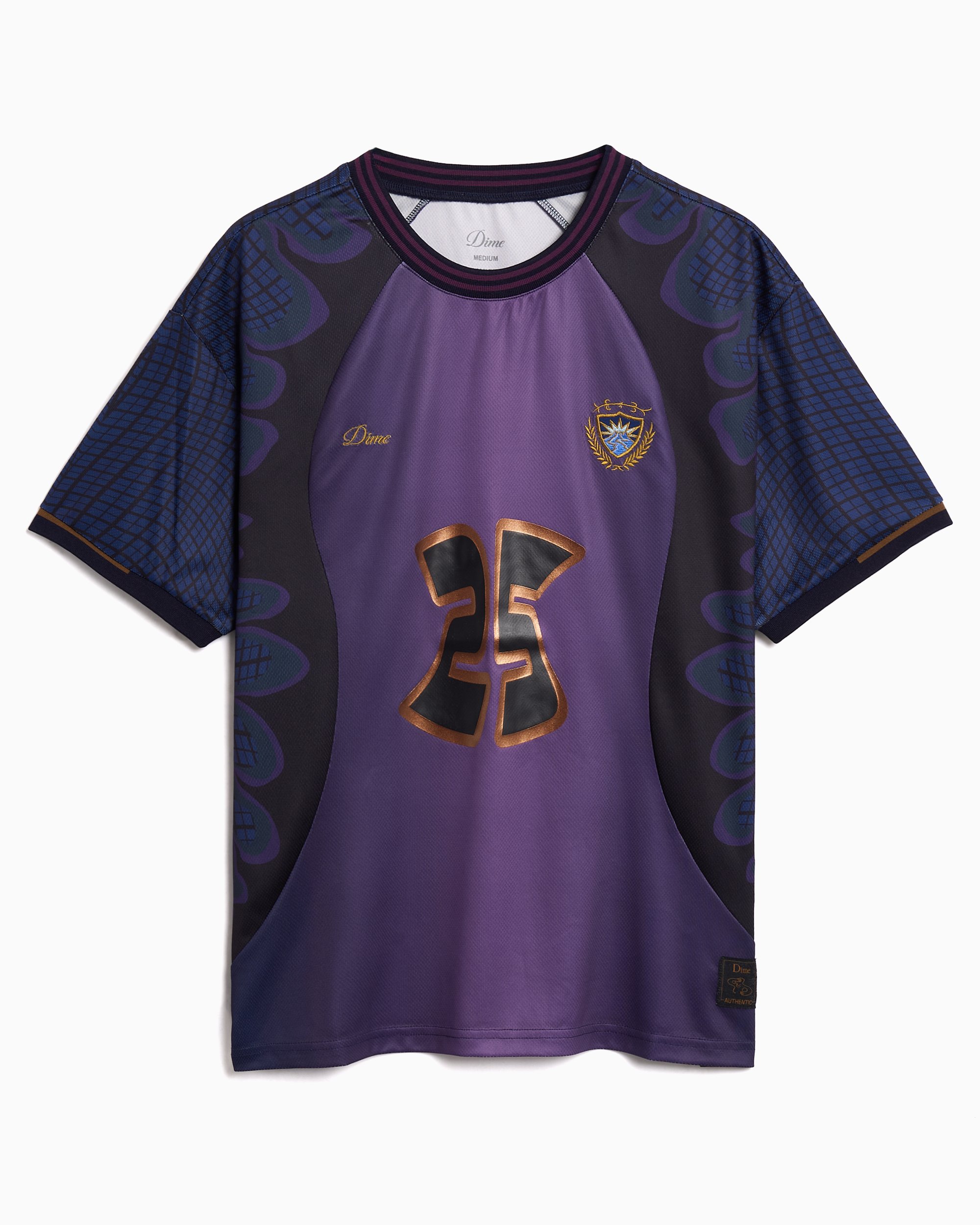 Dime Holy Flame Jersey サッカーT Dime MTL Holy Flame Graphic Men's Jersey T-Shirt Purple