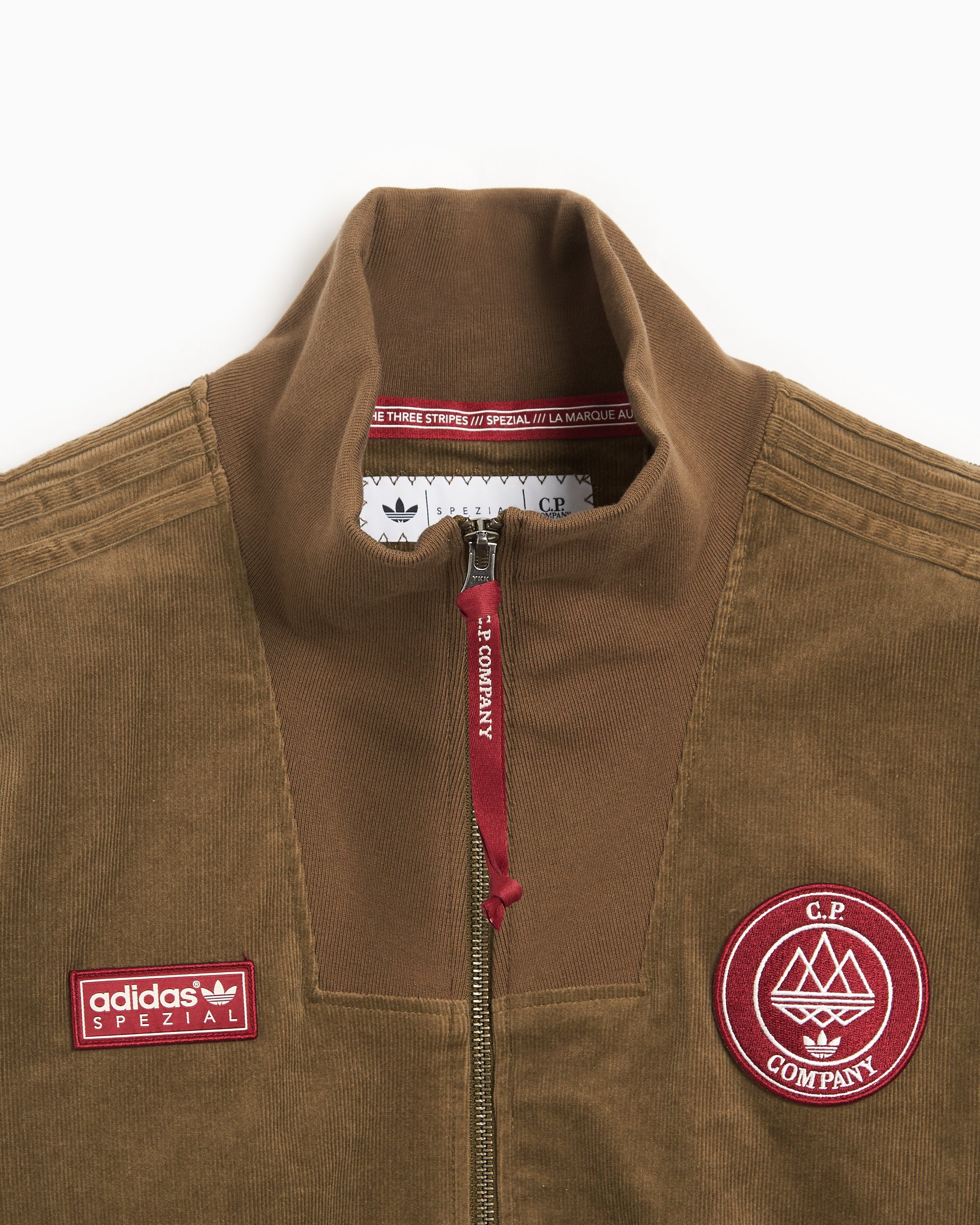 adidas Originals x C.P. Company SPZL Settend Men s Track Jacket Brown JH1405 FOOTDISTRICT