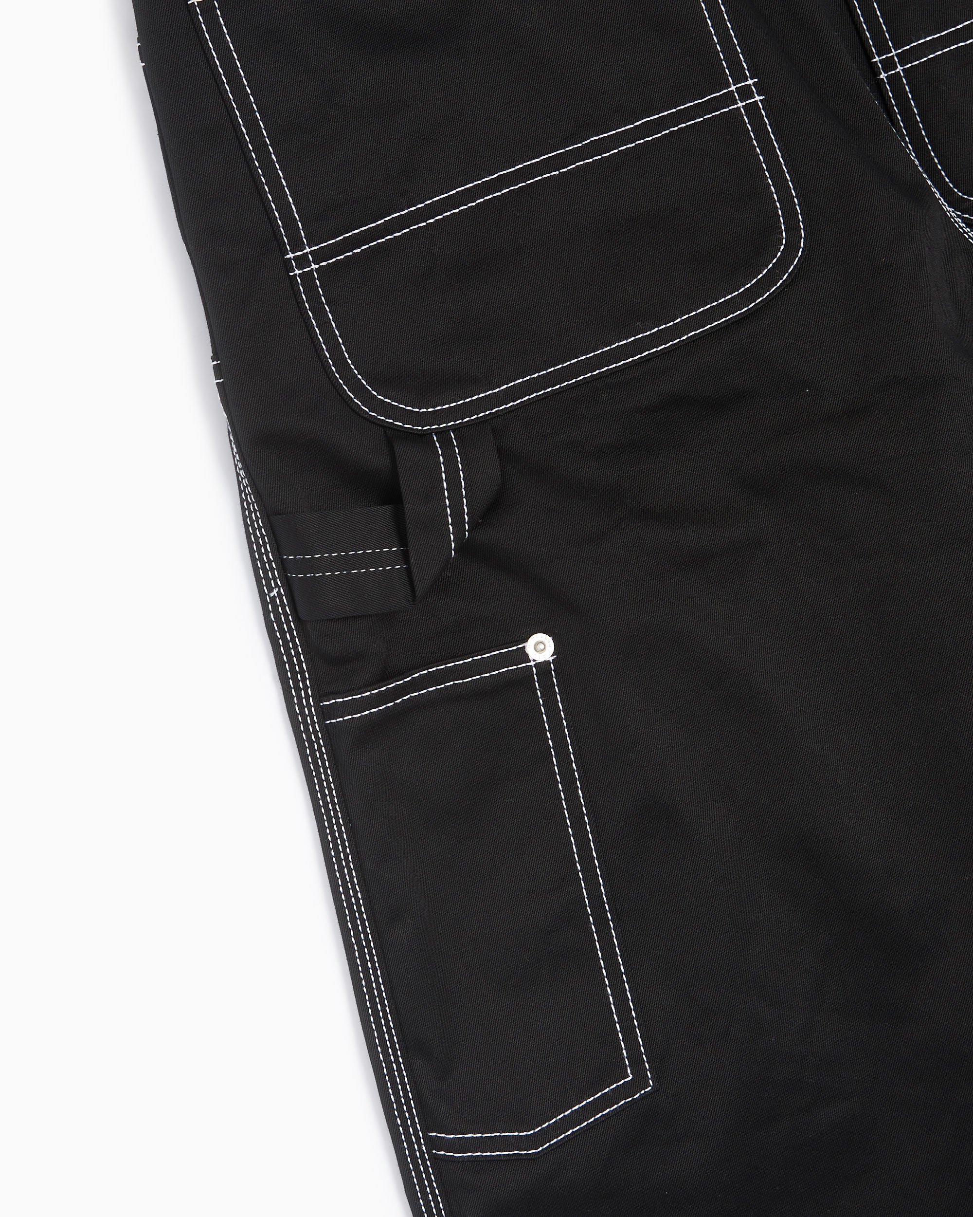 Heron Preston Canvas Carpenter Men's Pants Black Heron Preston Canvas Carpenter Men's Pants Black