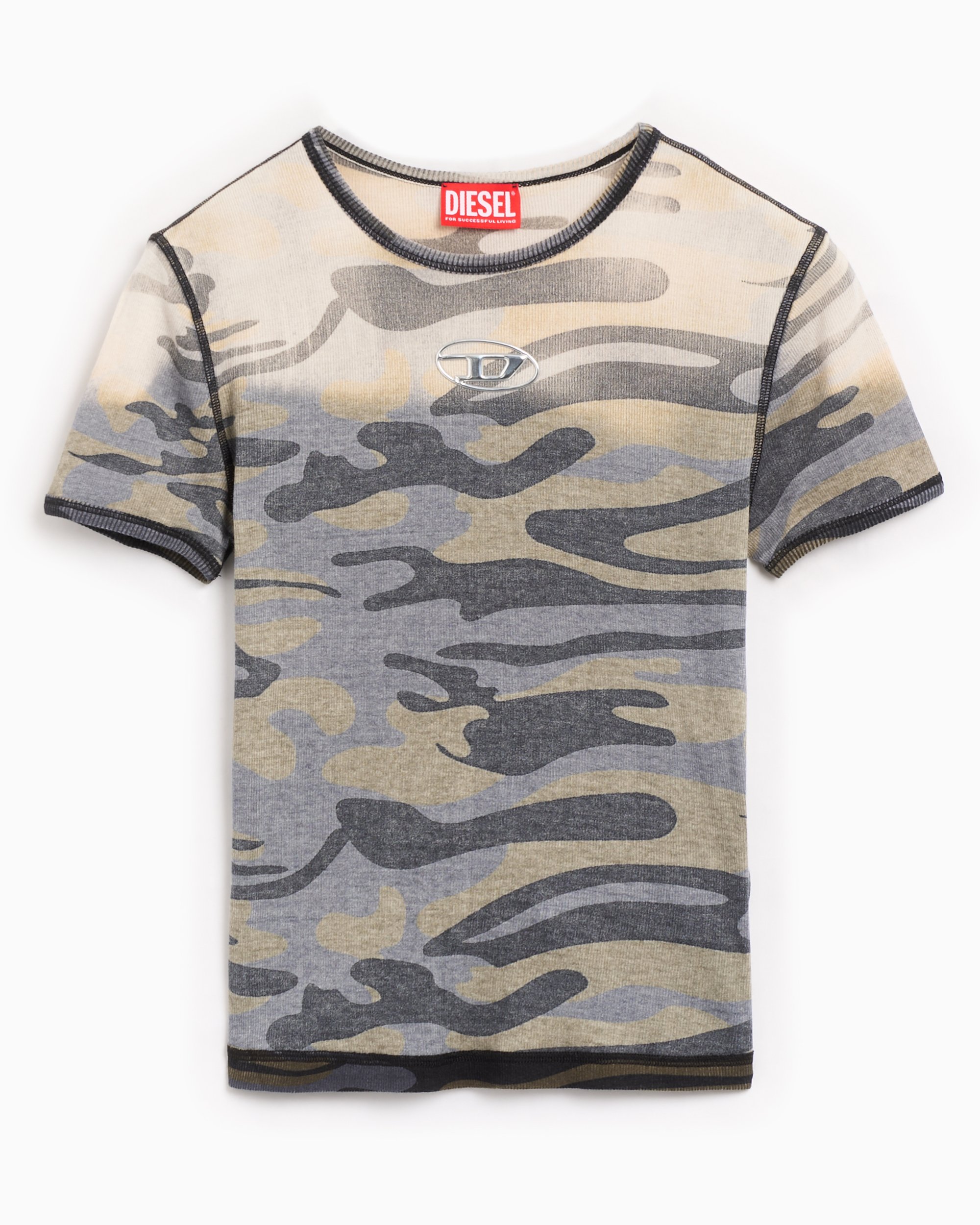 Diesel T-Eles Women's T-Shirt Multi A14081-0AJCM-97WA
