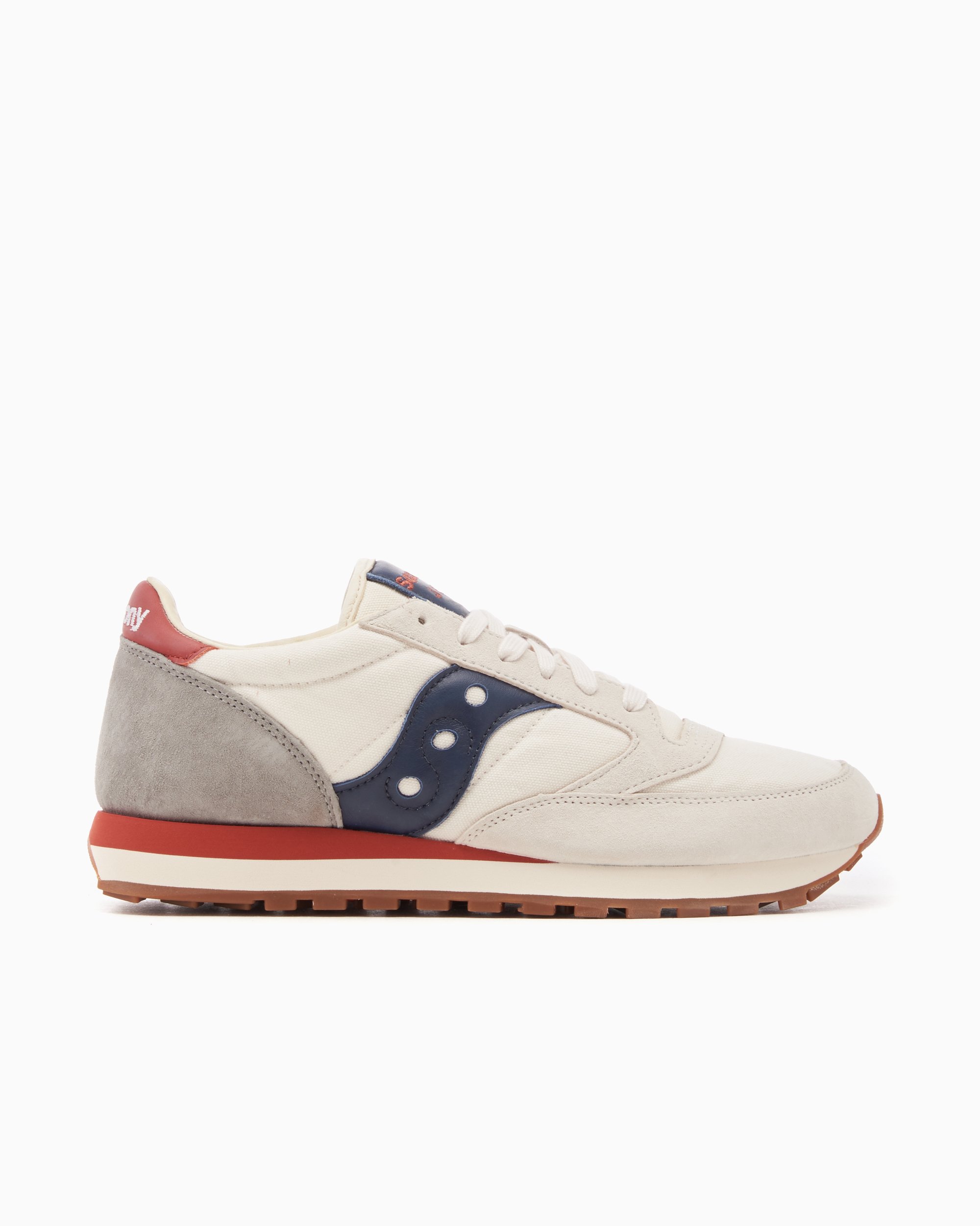 Saucony jazz white blue hot sale