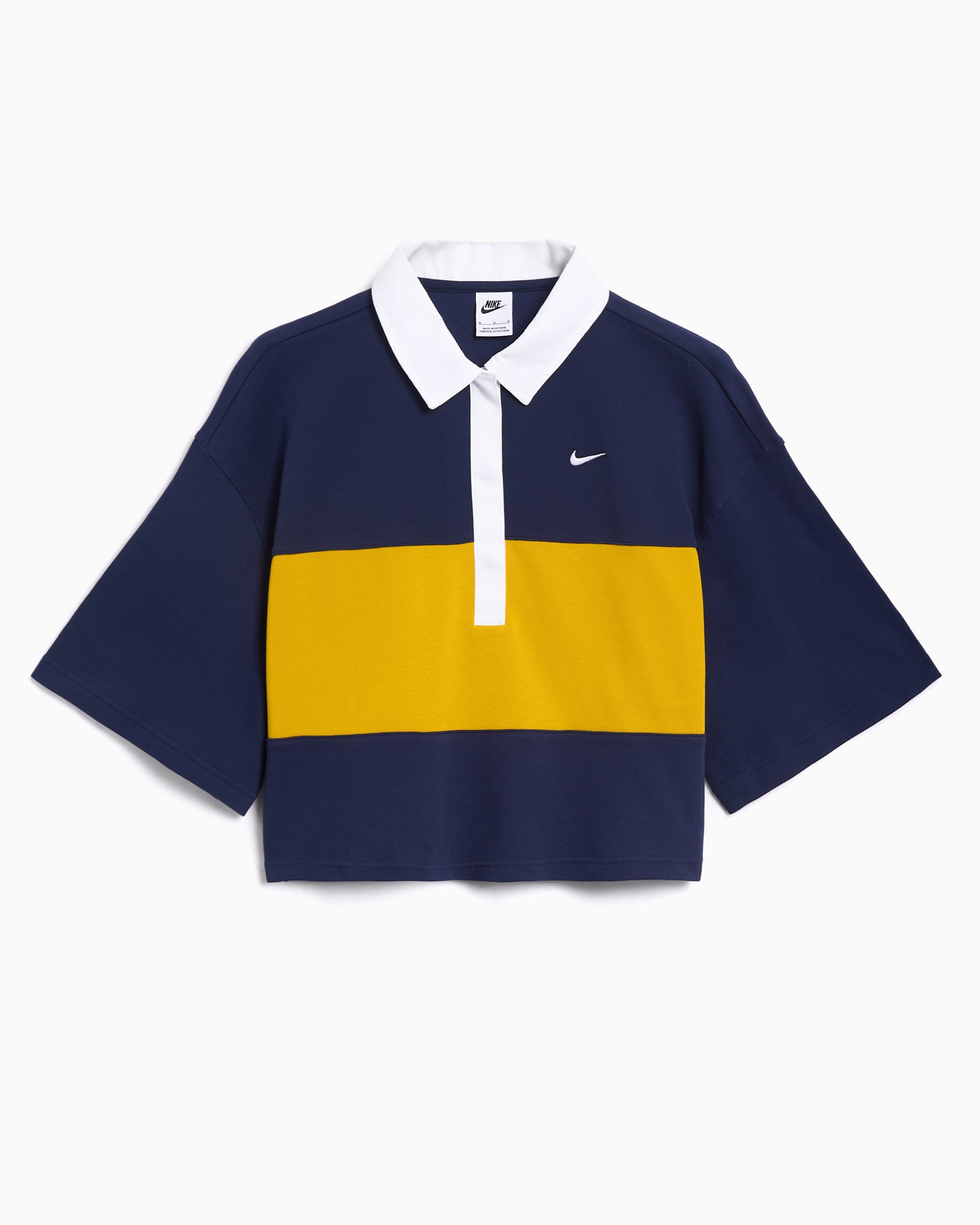 トップス NIKE border design polo shirt size M 00's NIKE SPORTSWEAR Border Polo Shirt Y2K Archive