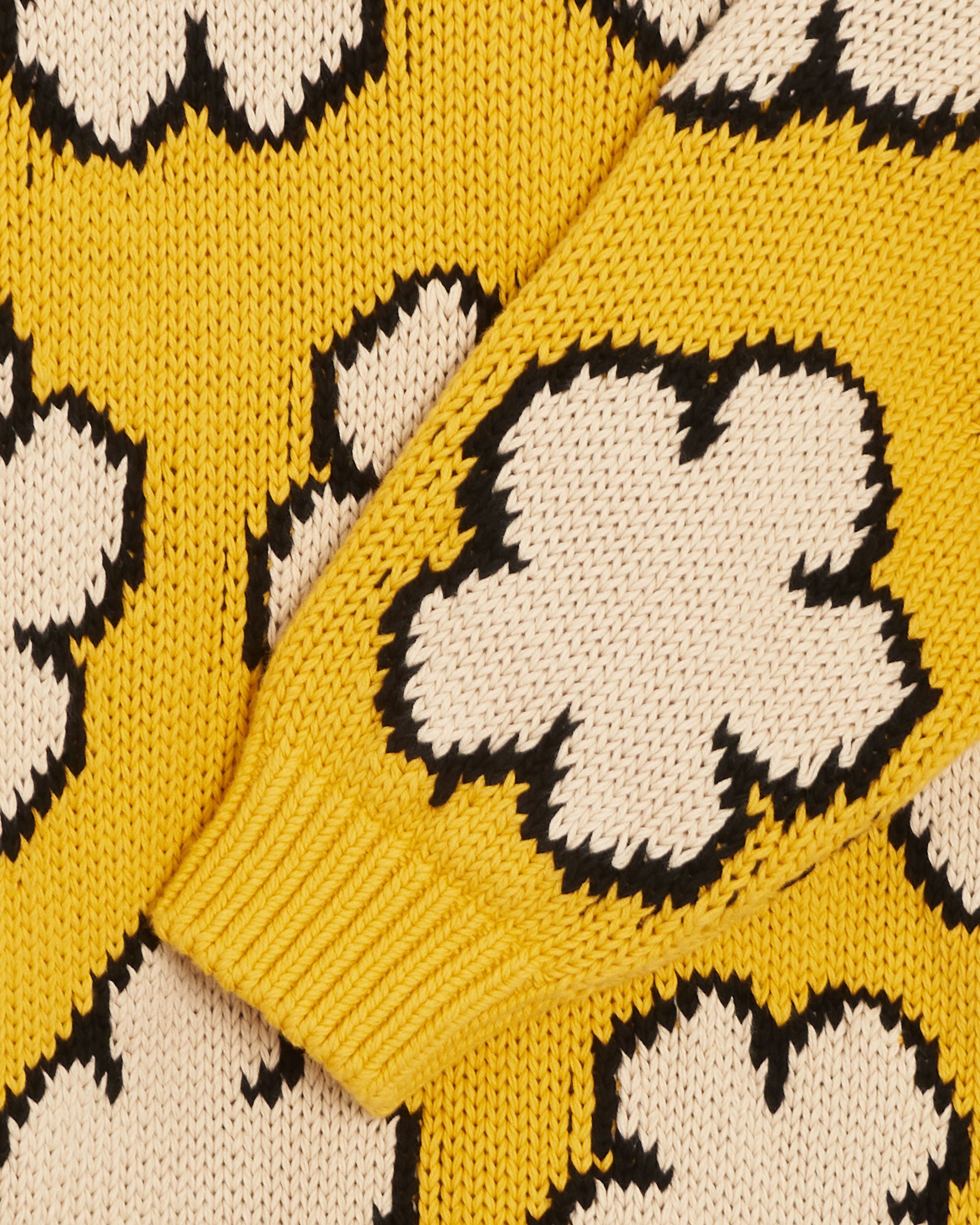 Kenzo BOKE FLOWER Men's Sweater Yellow FD55PU3563CI-40 | FOOTDISTRICT