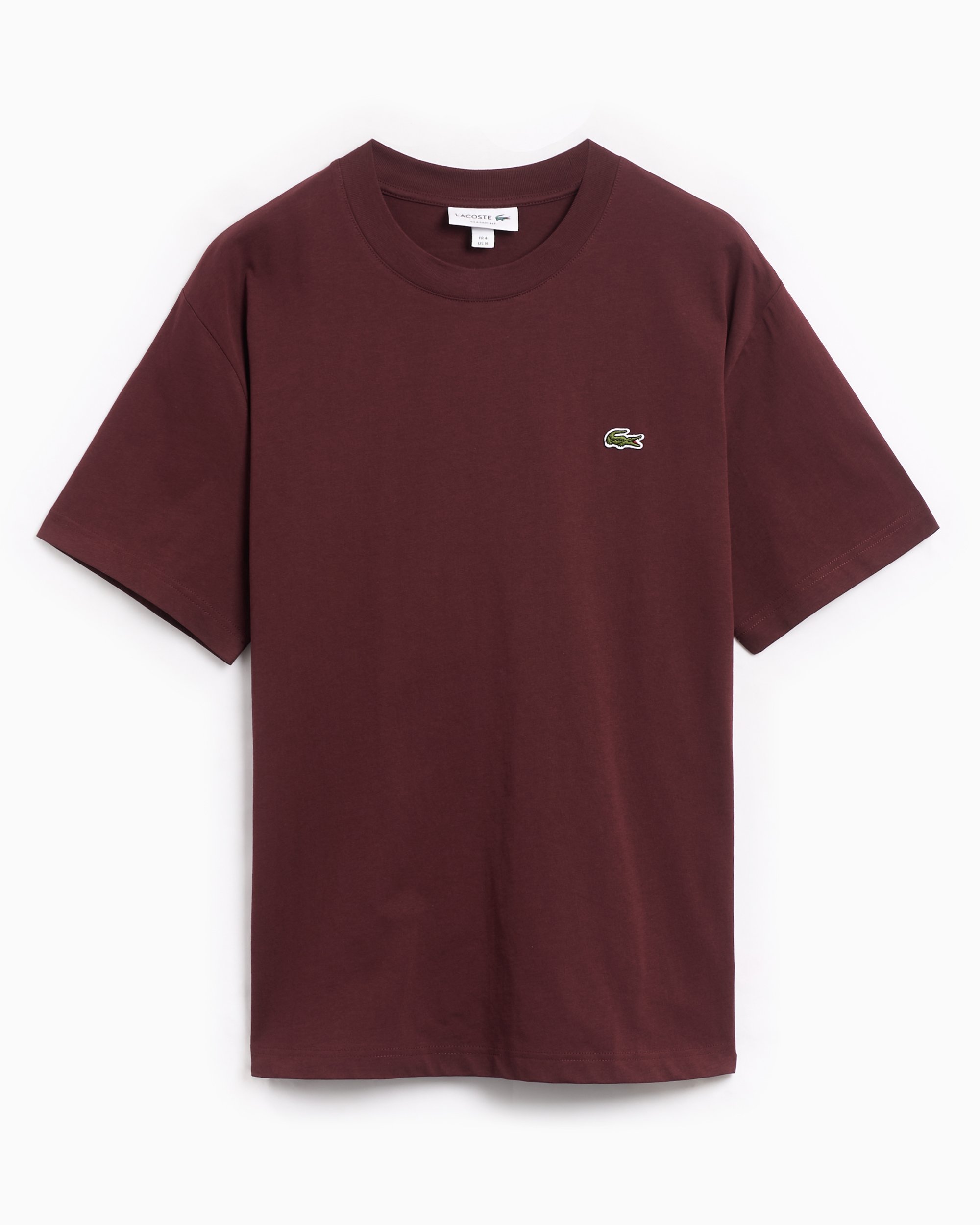 Lacoste burgundy t shirt top