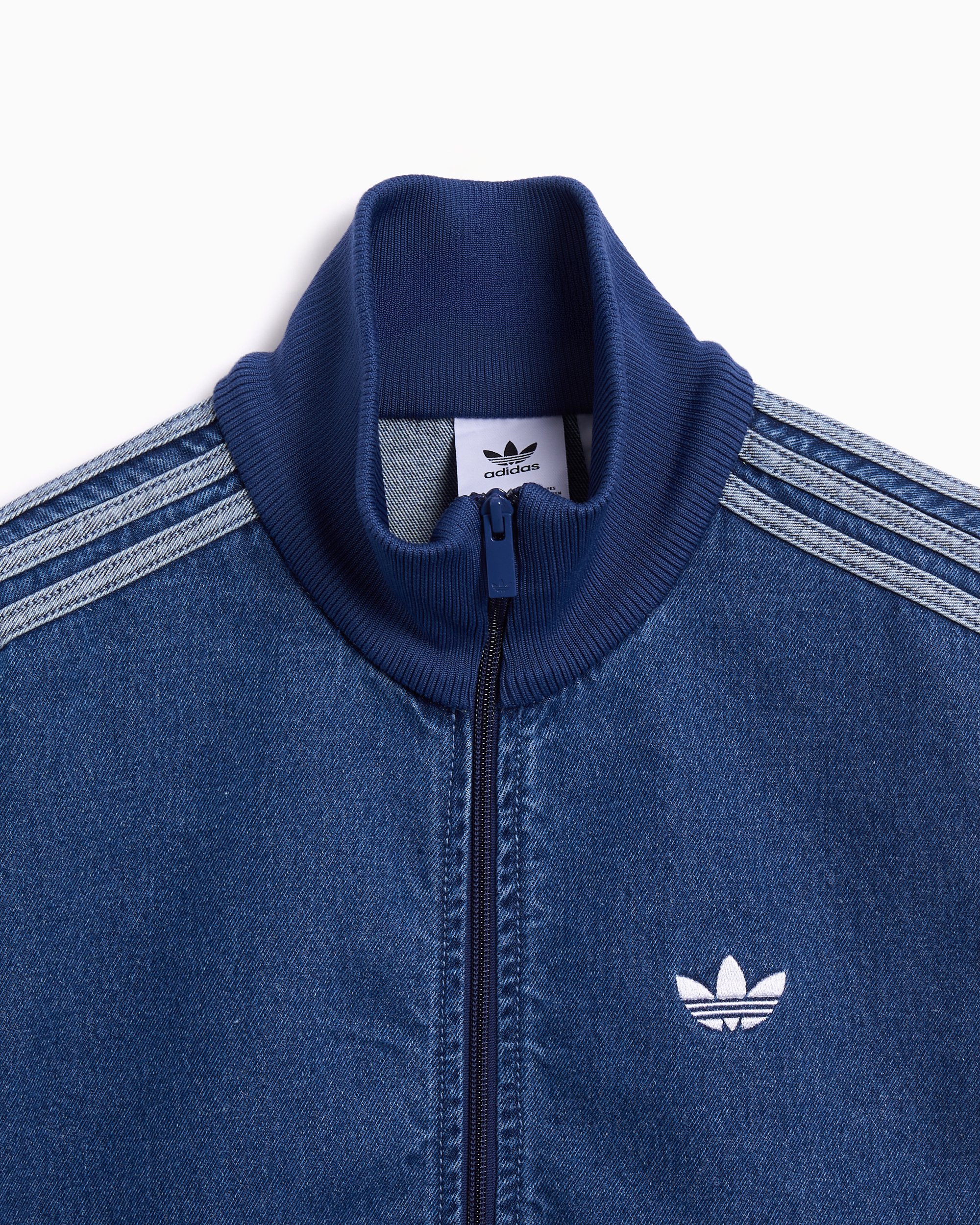 adidas Firebird Regular Men's Denim Jacket Blue JC6233