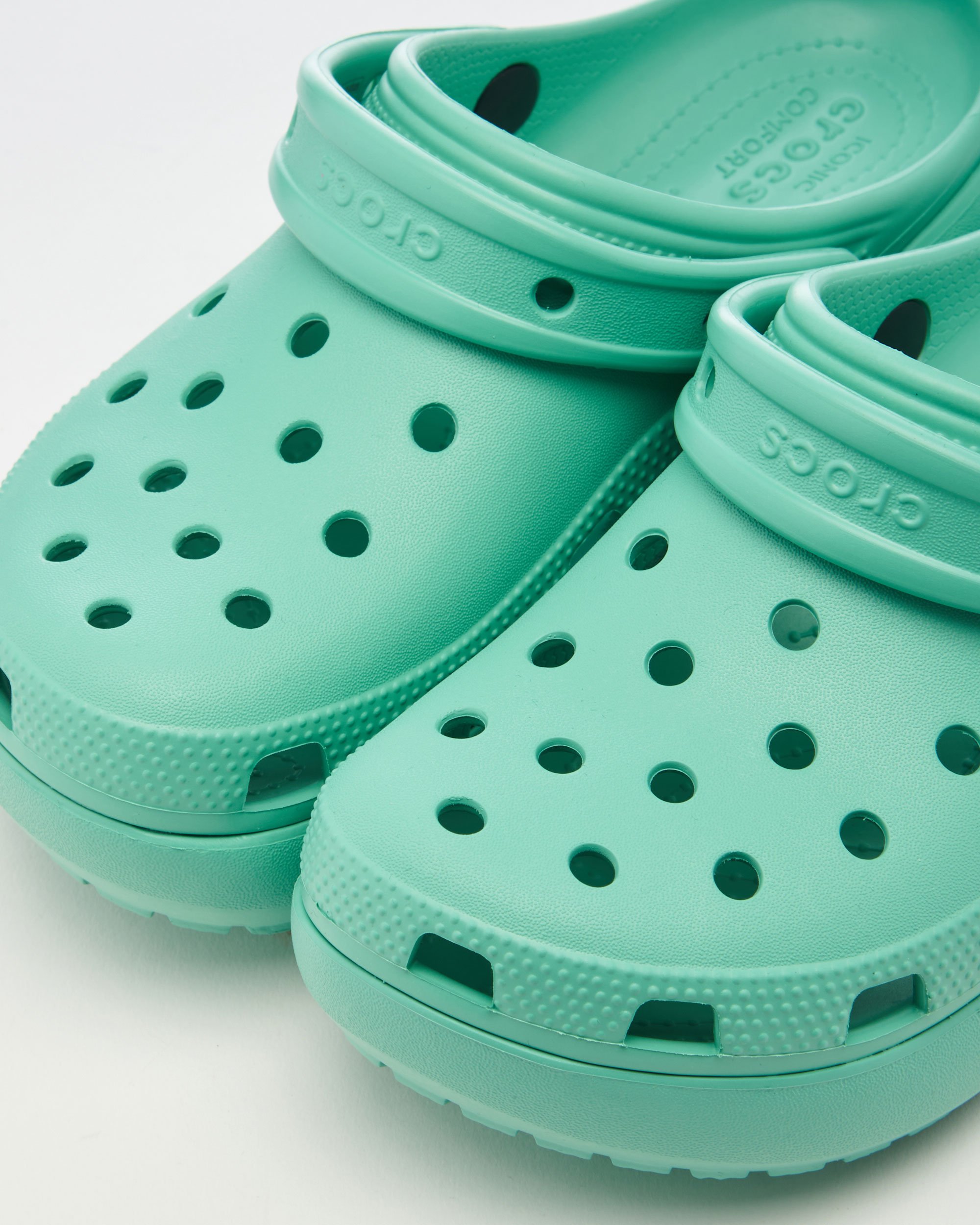 Mint colored crocs sale