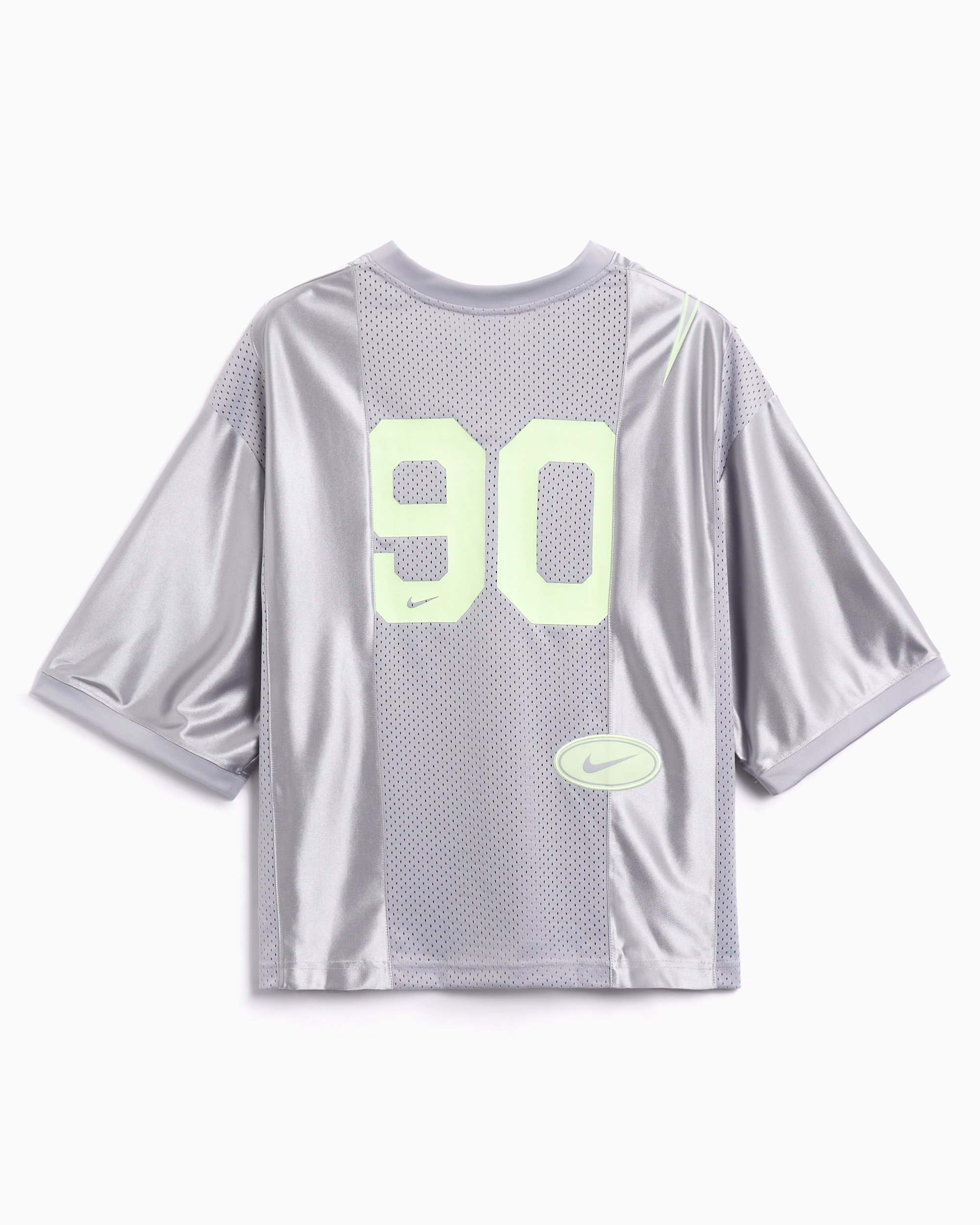 Nike Half-Sleeved Oversize Women's Jersey T-Shirt Gray