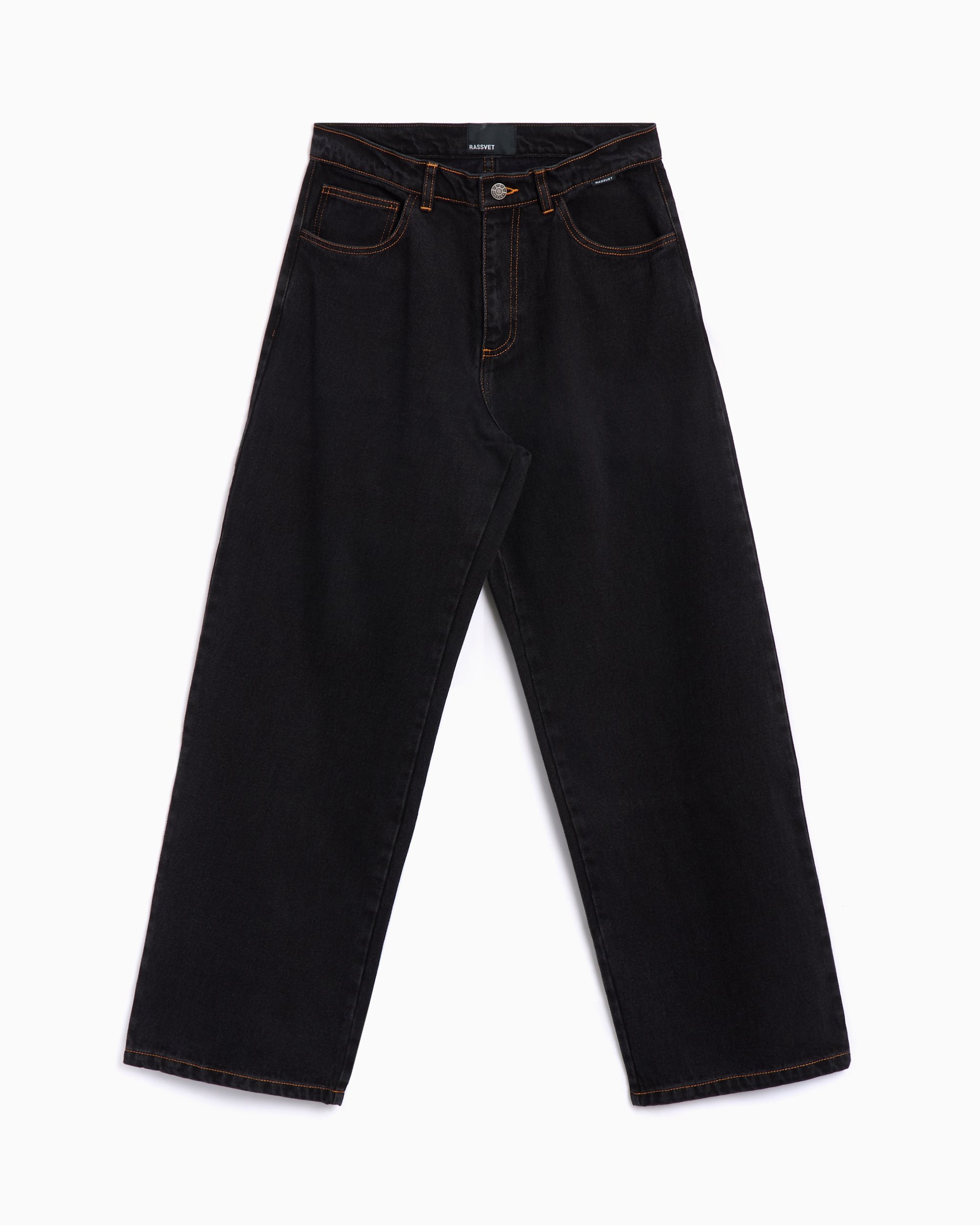 Rassvet Men's Baggy Denim Pants Relaxed Men's Baggy Jeans Black