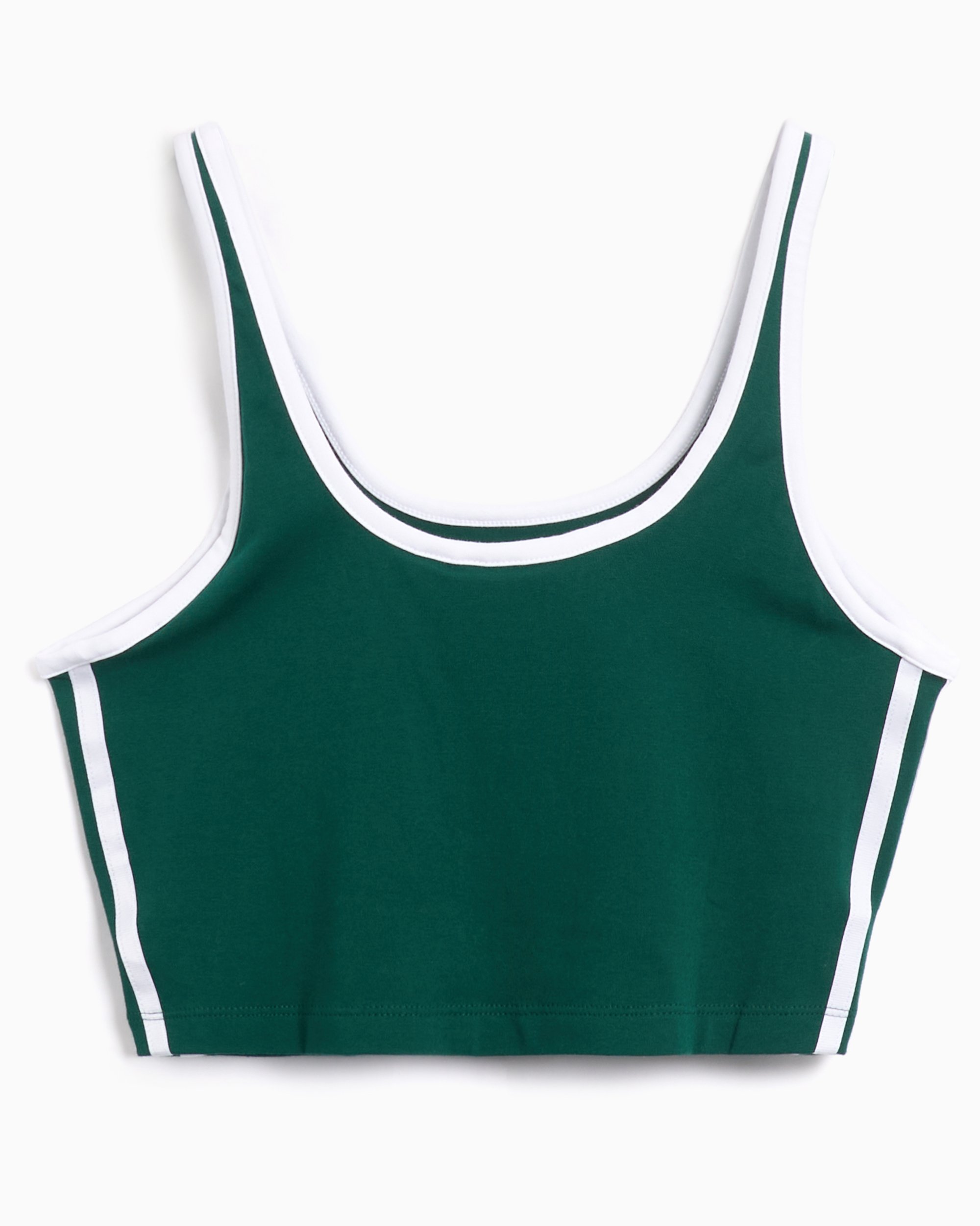 adidas Originals 3 Stripes Adicolor Women s Sport Bra Green JD4614 FOOTDISTRICT