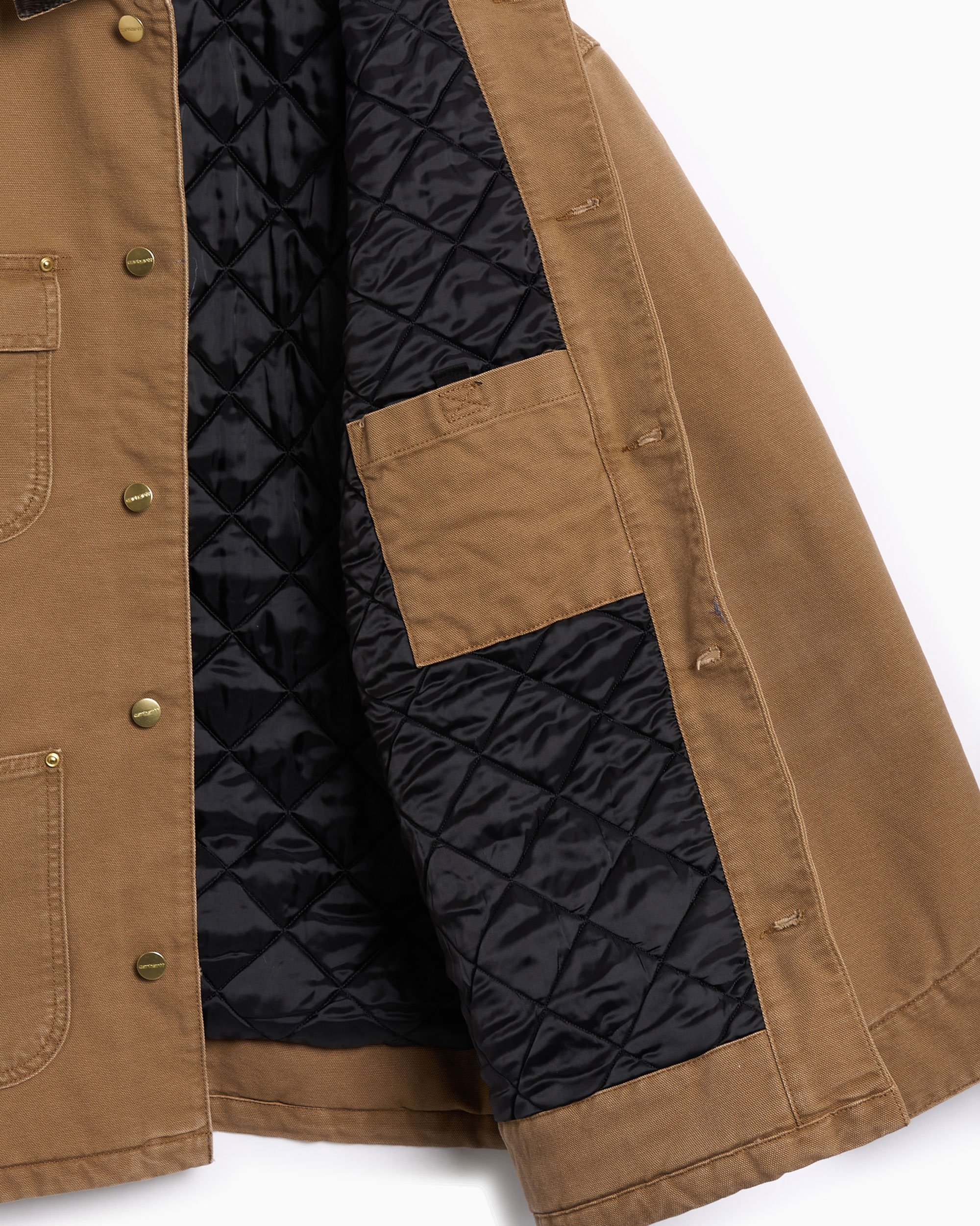 ジャケット・アウター carhartt OG CHORE COAT Hammeragedcanvas Carhartt WIP OG Chore Boxy Unisex Work Jacket Brown I035613