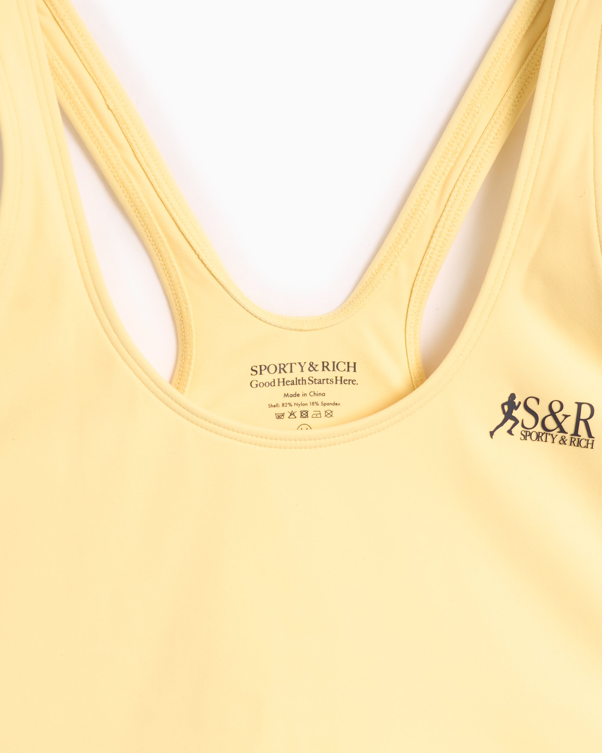 Sporty & Rich SR Runner Women's Sports Bra Yellow
