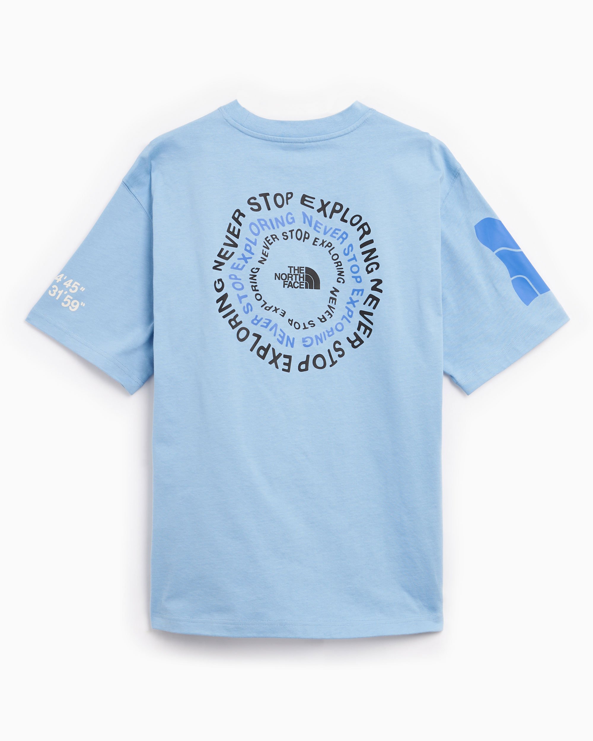 North face shirt blauw sales