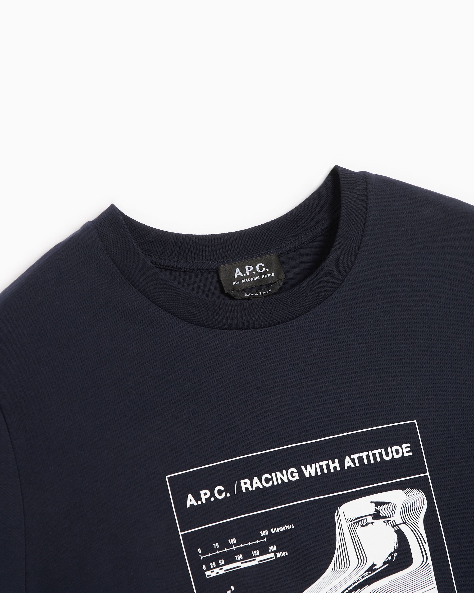 Tシャツ・カットソー A.P.C. Men T-shirt Blue COBQXH26943 IAK Amazon | (アー・ペー・セー) A.P.C Tシャツ メンズ COBQX