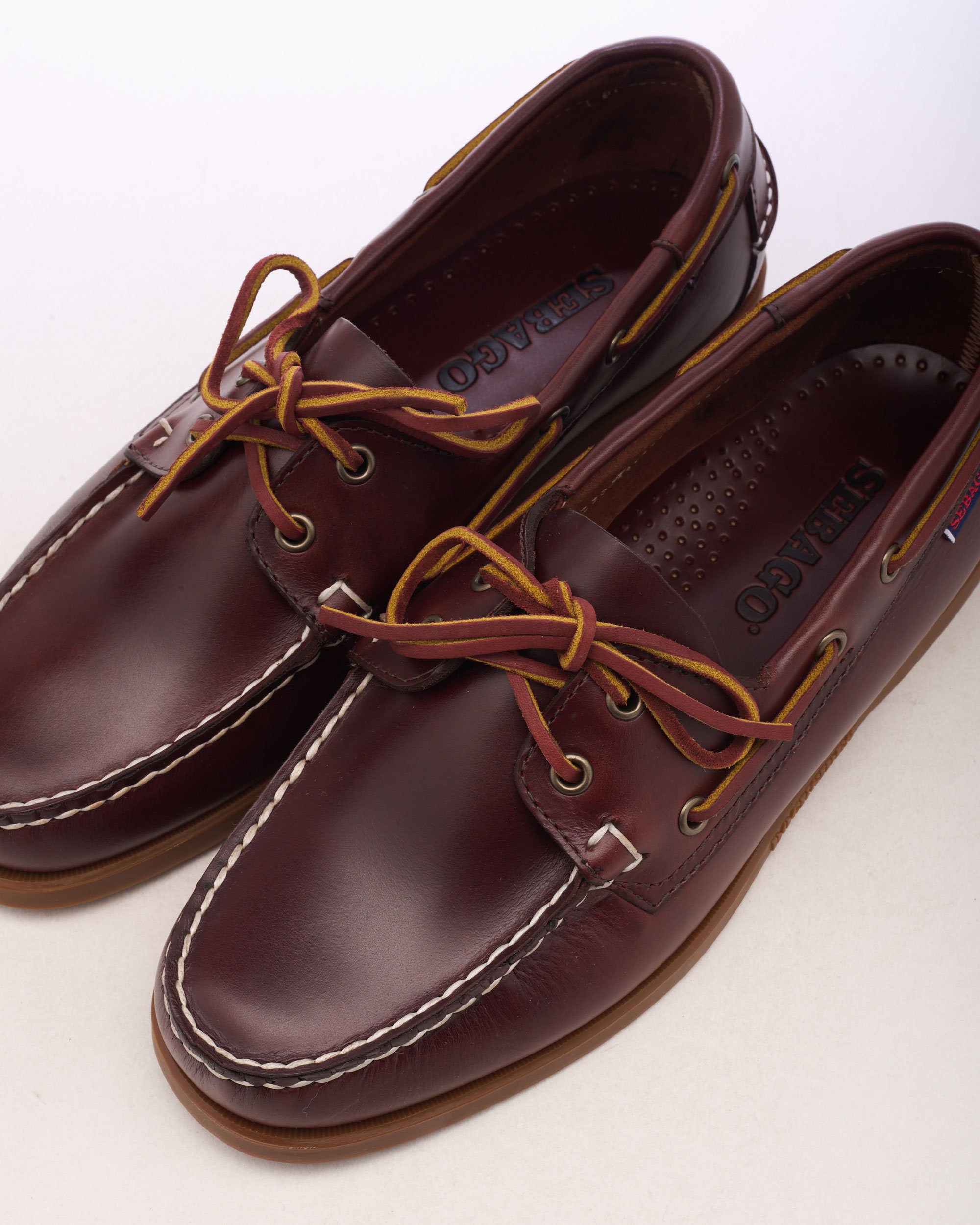 Sebago Portland Waxed Docksides Men's Shoes Brown 70000G0-A2O