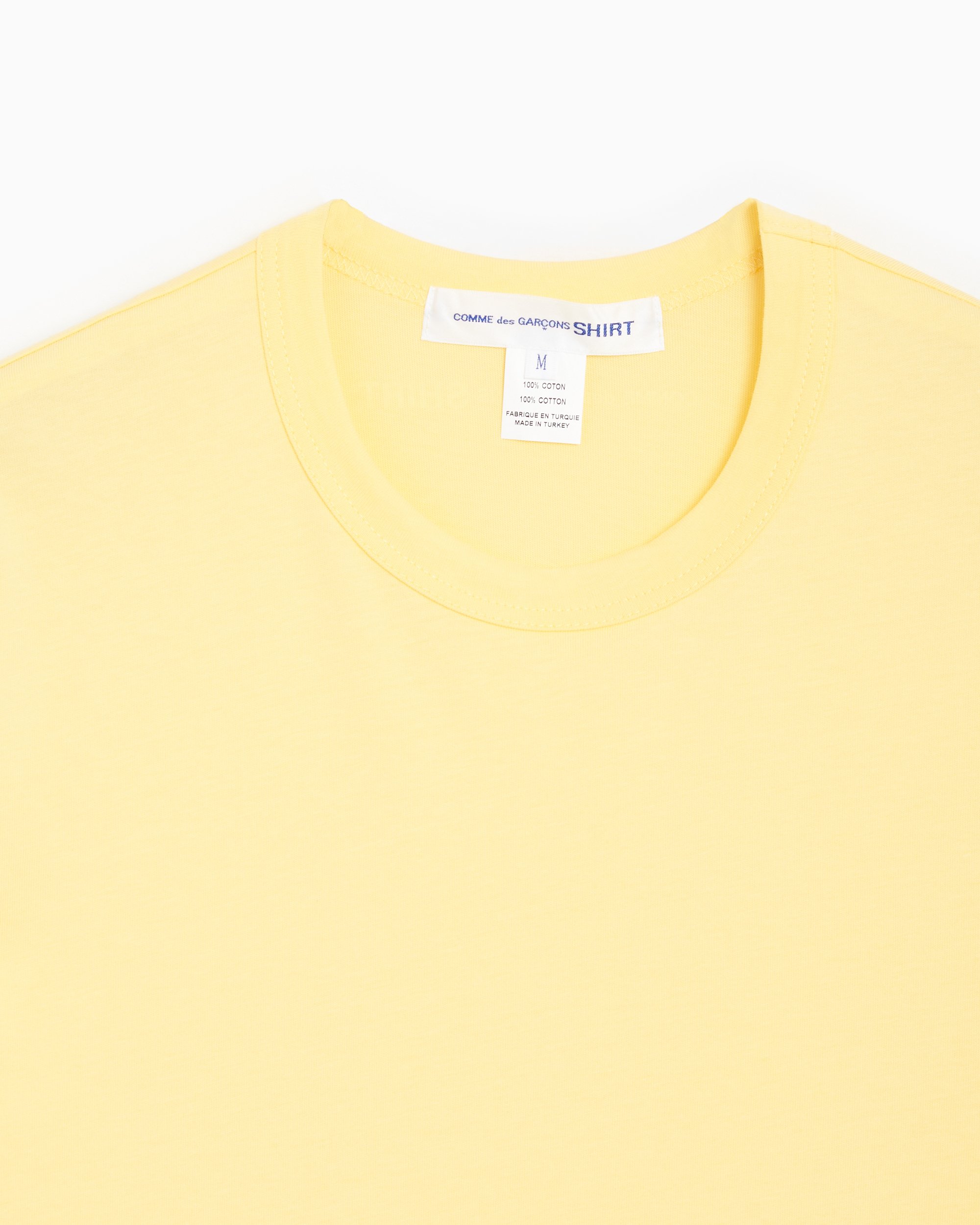 Comme des garcons shirt yellow top